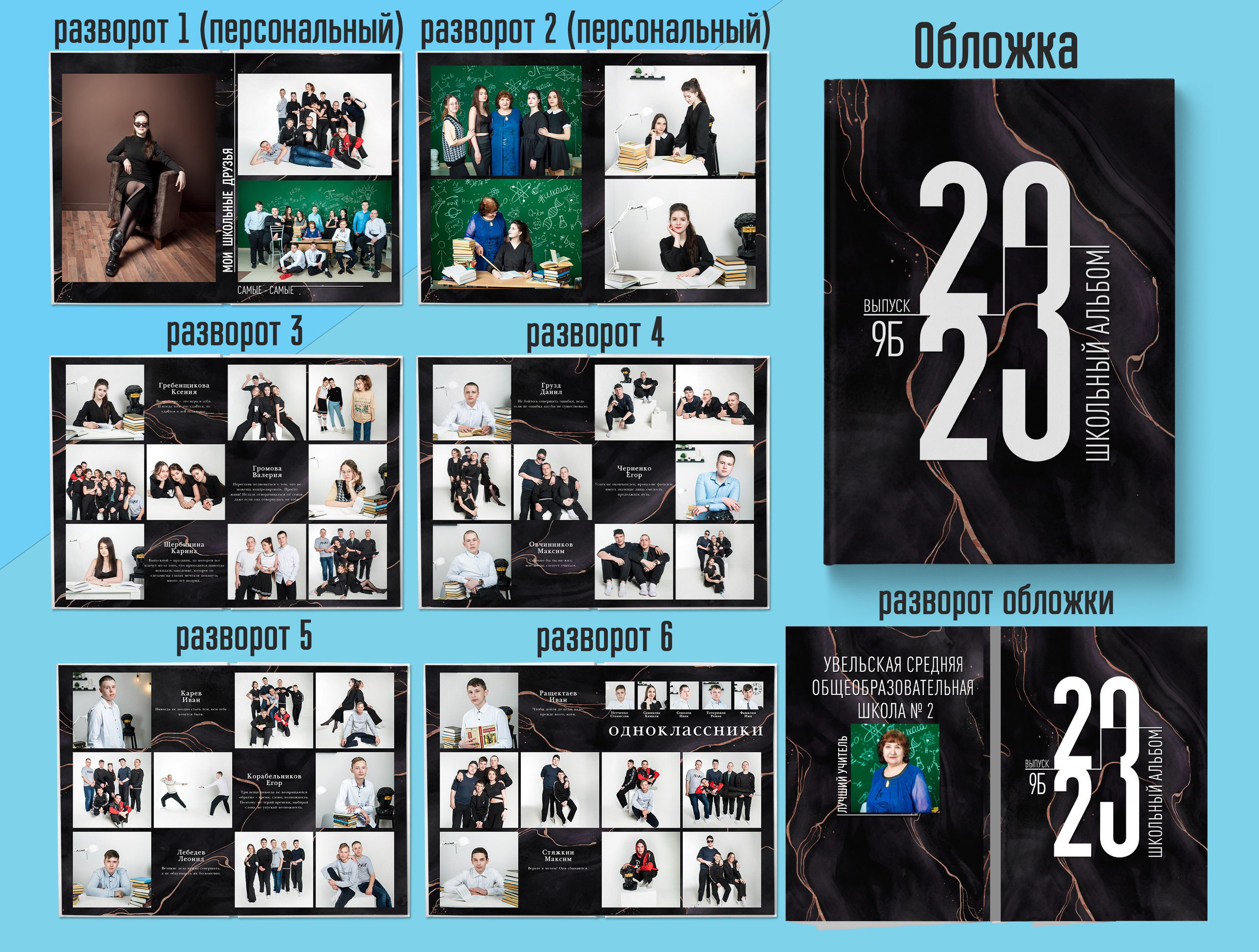 Старшая школа. Выпускные альбомы. Южноуральск