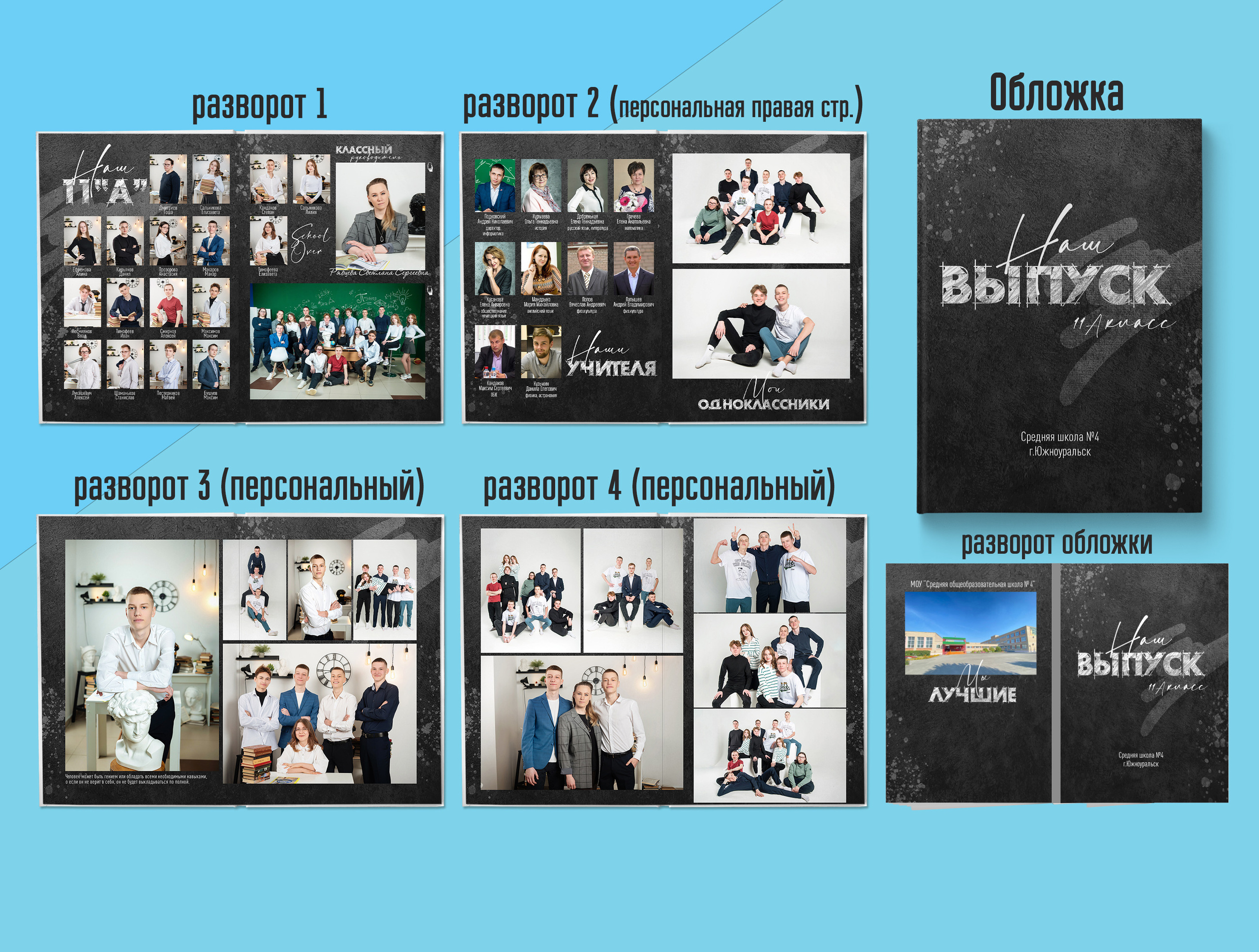 Старшая школа. Выпускные альбомы. Южноуральск