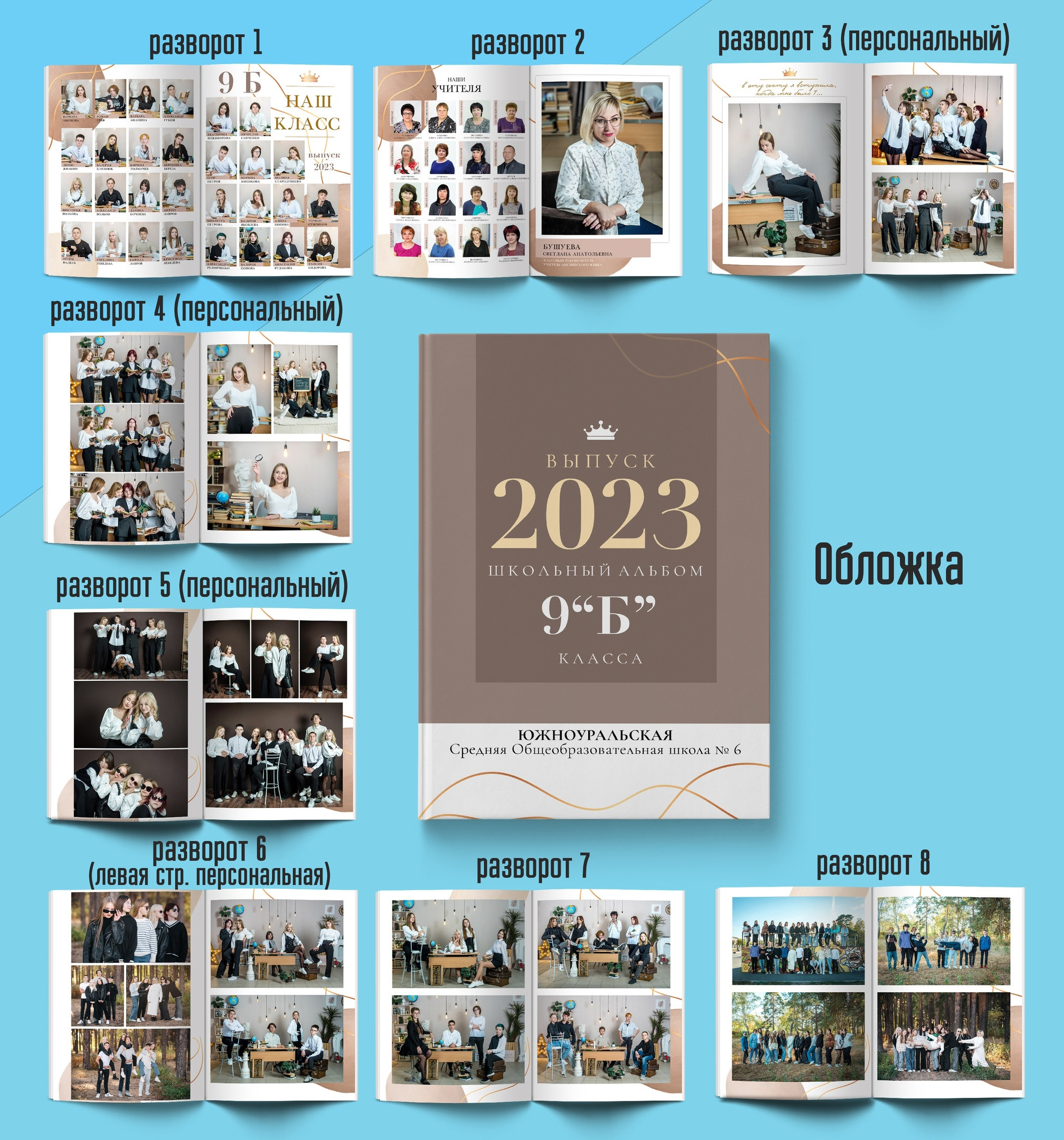 Старшая школа. Выпускные альбомы. Южноуральск
