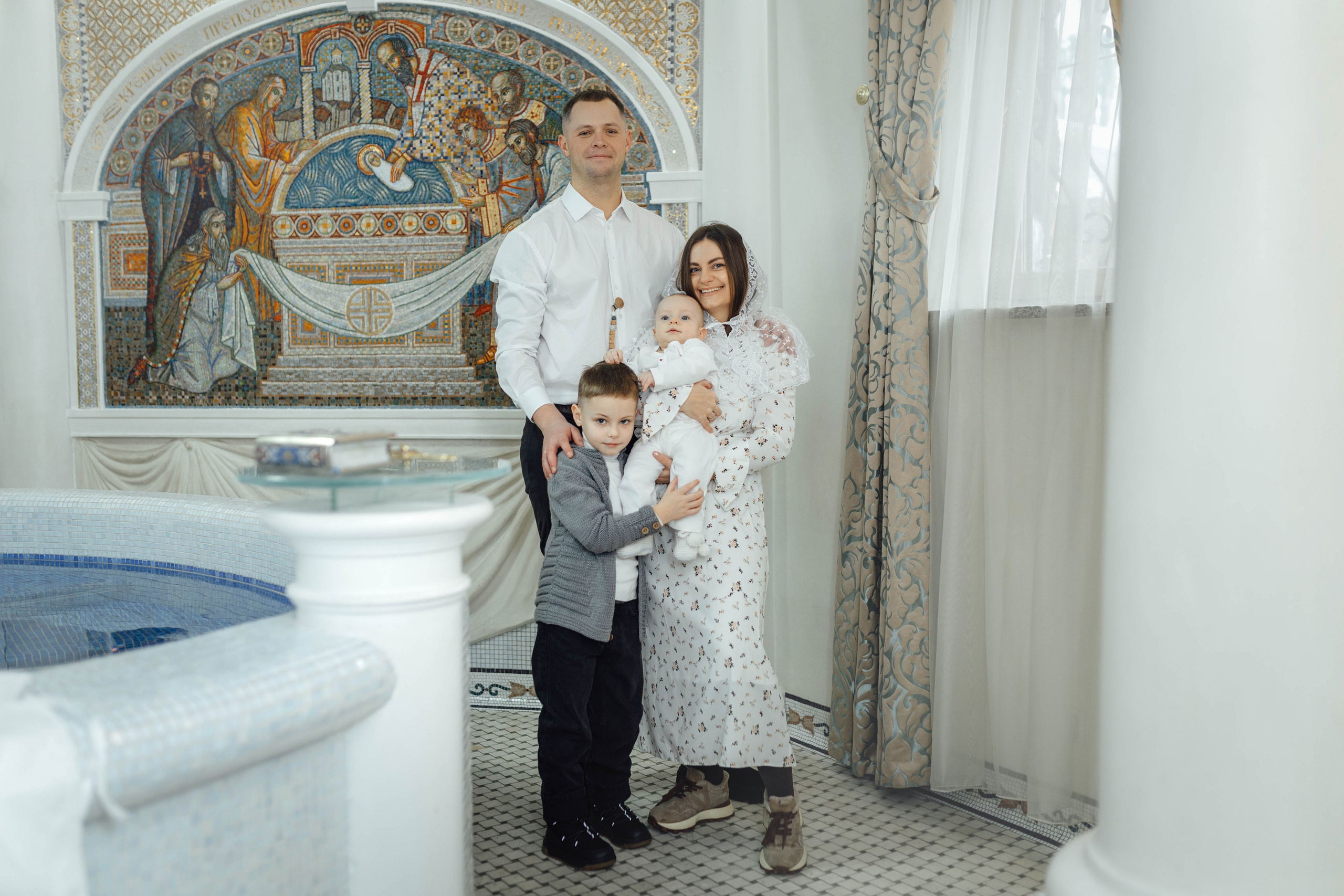 Крещение Матвея, храм Святой Троицы, декабрь 2025