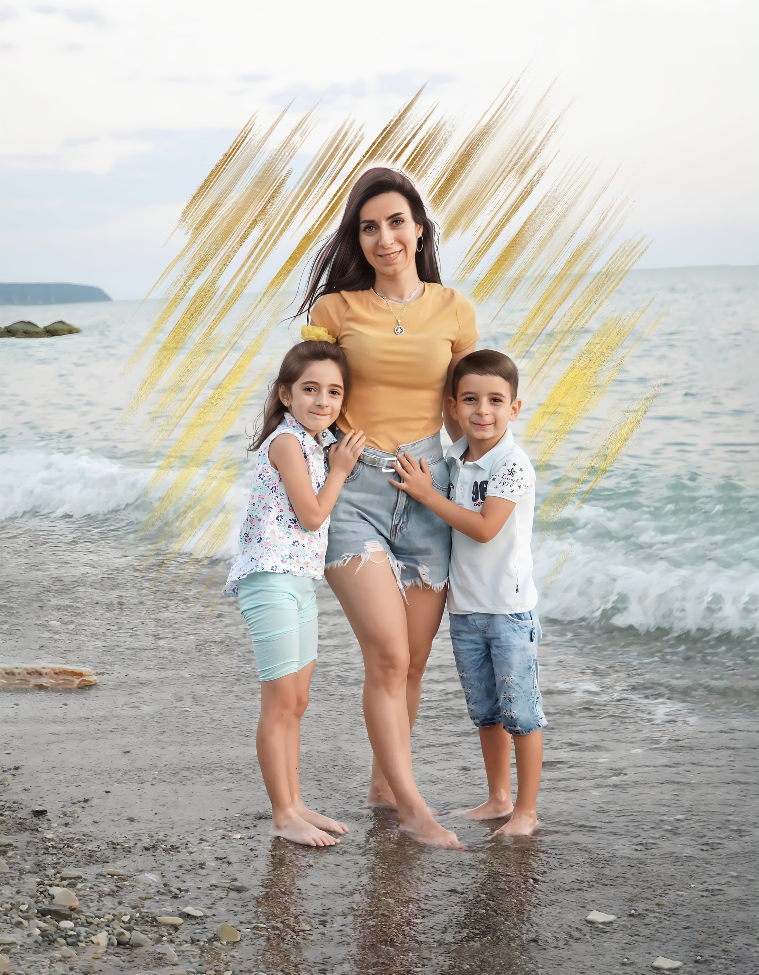 Отрисованные портреты. Семейный и детский фотограф Виталий Катюшин