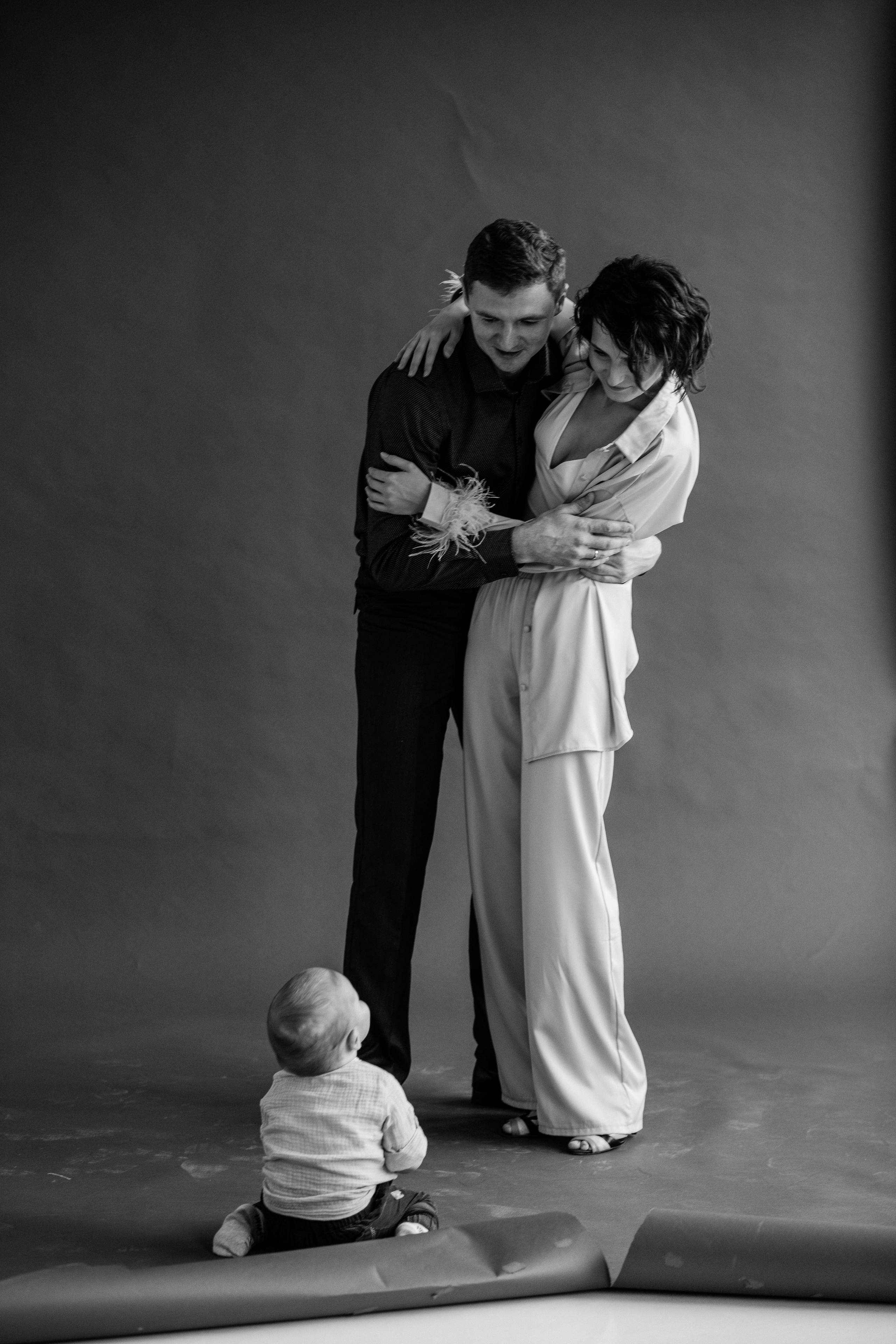 Семейная фотосессий в студии. Фотограф из Санкт-Петербурга Оксана Валковая. Женский портрет. Портрет