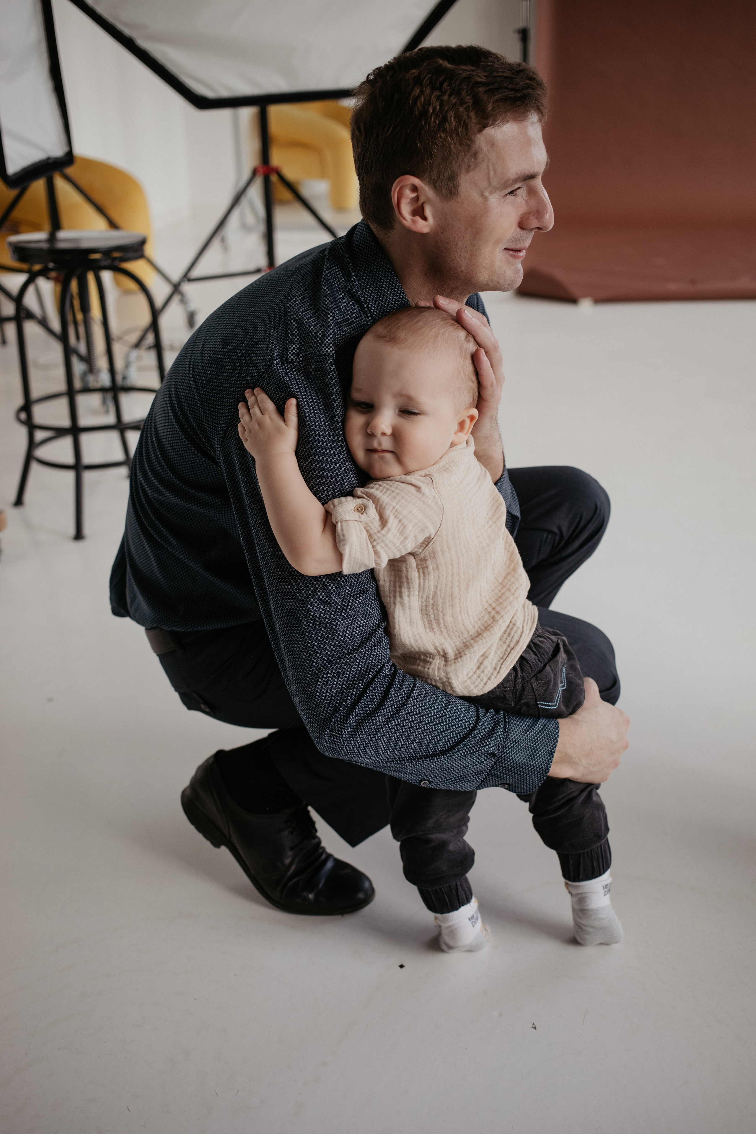 Семейная фотосессий в студии. Фотограф из Санкт-Петербурга Оксана Валковая. Женский портрет. Портрет