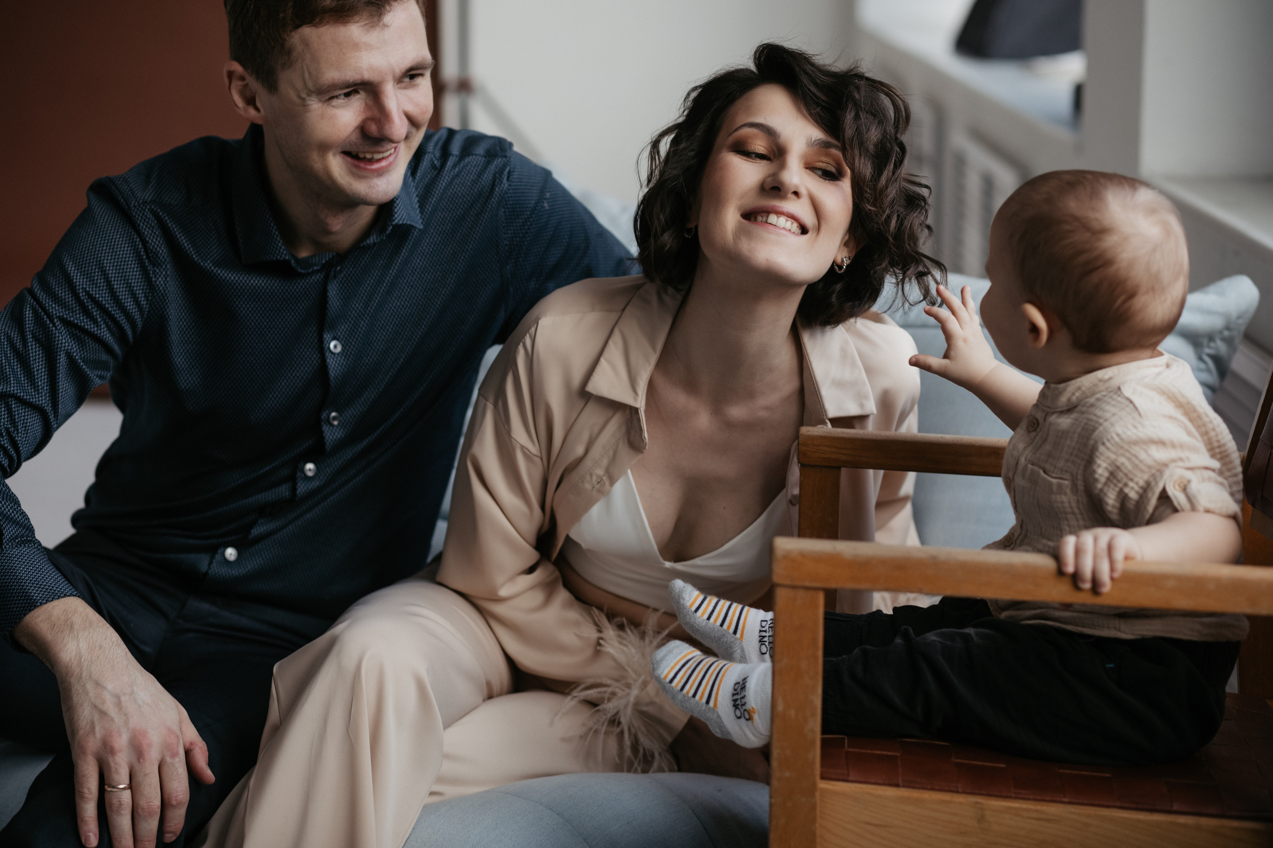 Семейная фотосессий в студии. Фотограф из Санкт-Петербурга Оксана Валковая. Женский портрет. Портрет