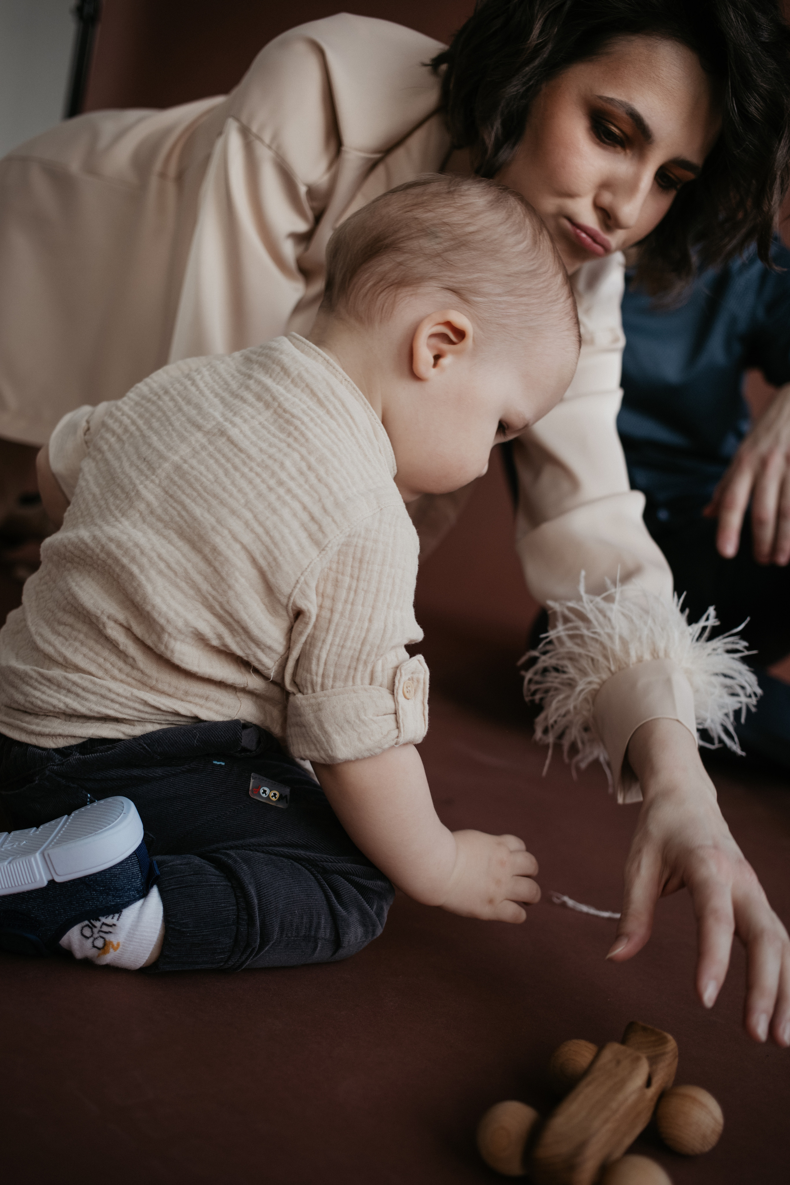 Семейная фотосессий в студии. Фотограф из Санкт-Петербурга Оксана Валковая. Женский портрет. Портрет