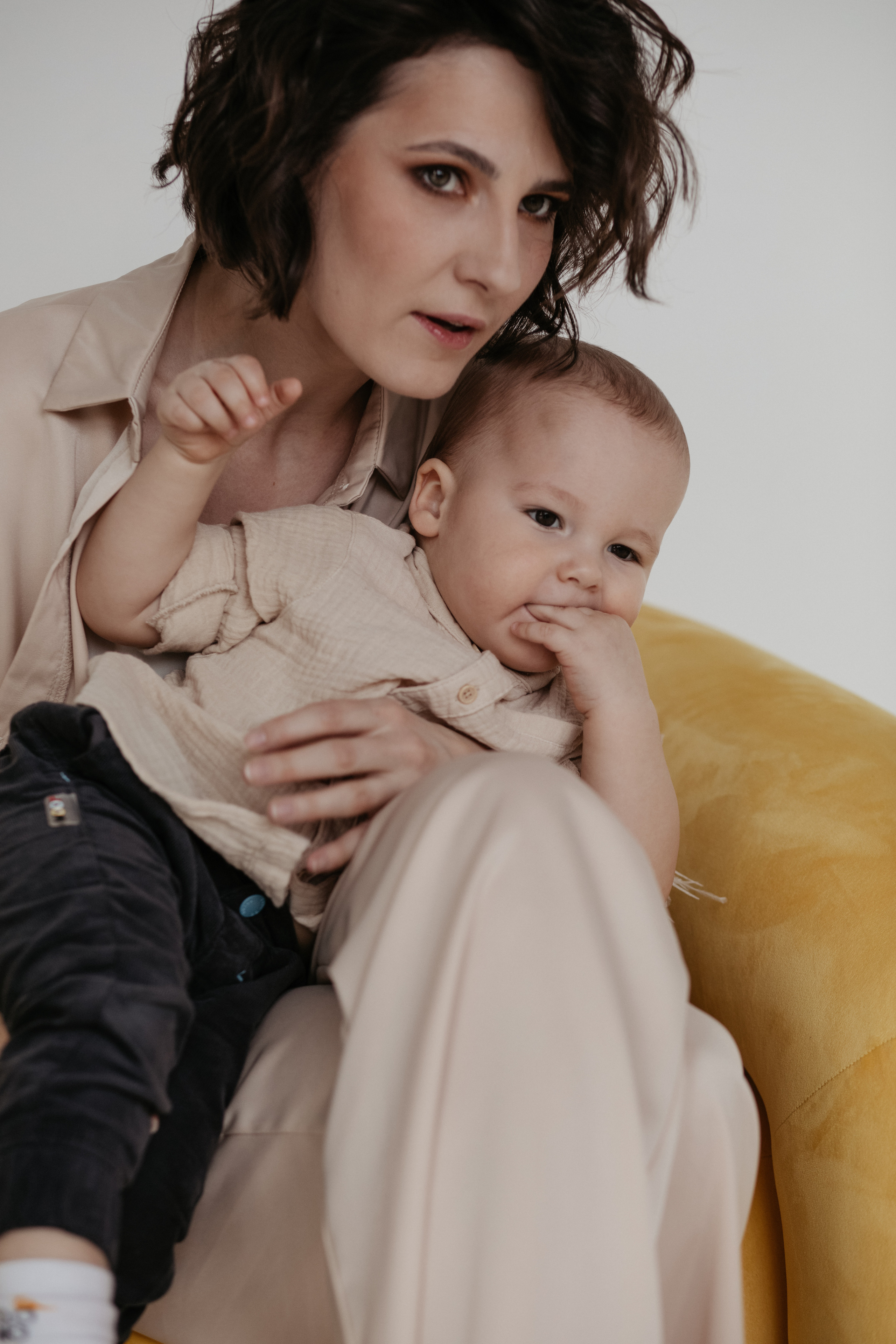 Семейная фотосессий в студии. Фотограф из Санкт-Петербурга Оксана Валковая. Женский портрет. Портрет