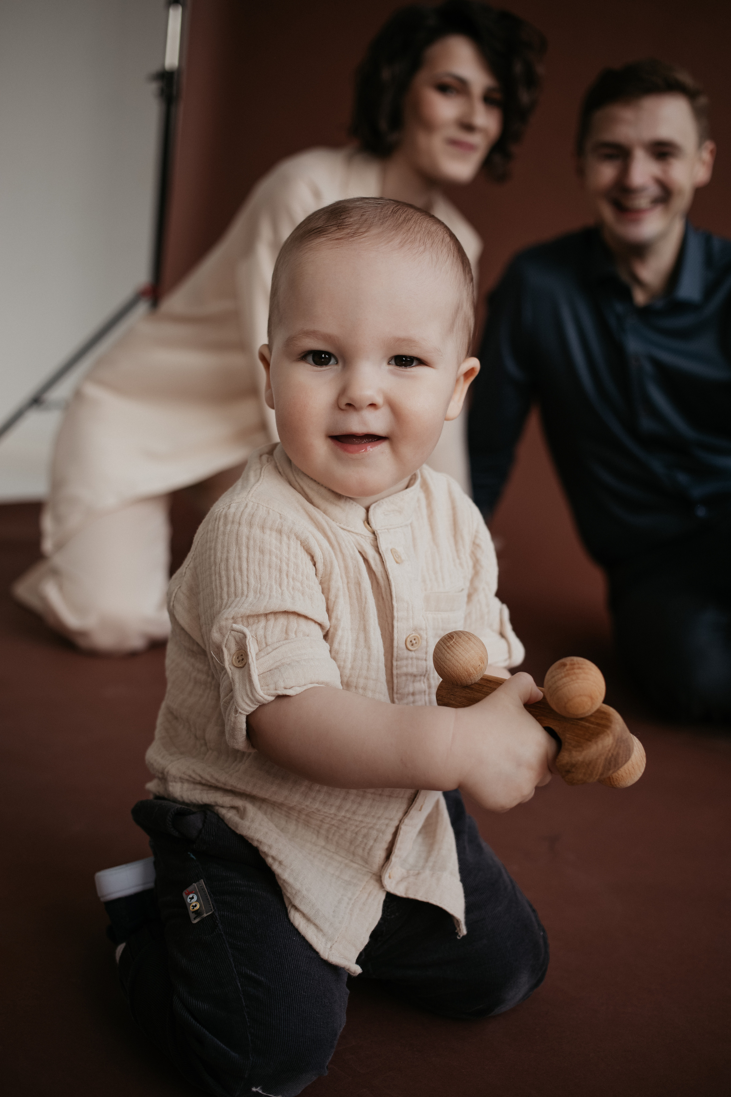 Семейная фотосессий в студии. Фотограф из Санкт-Петербурга Оксана Валковая. Женский портрет. Портрет