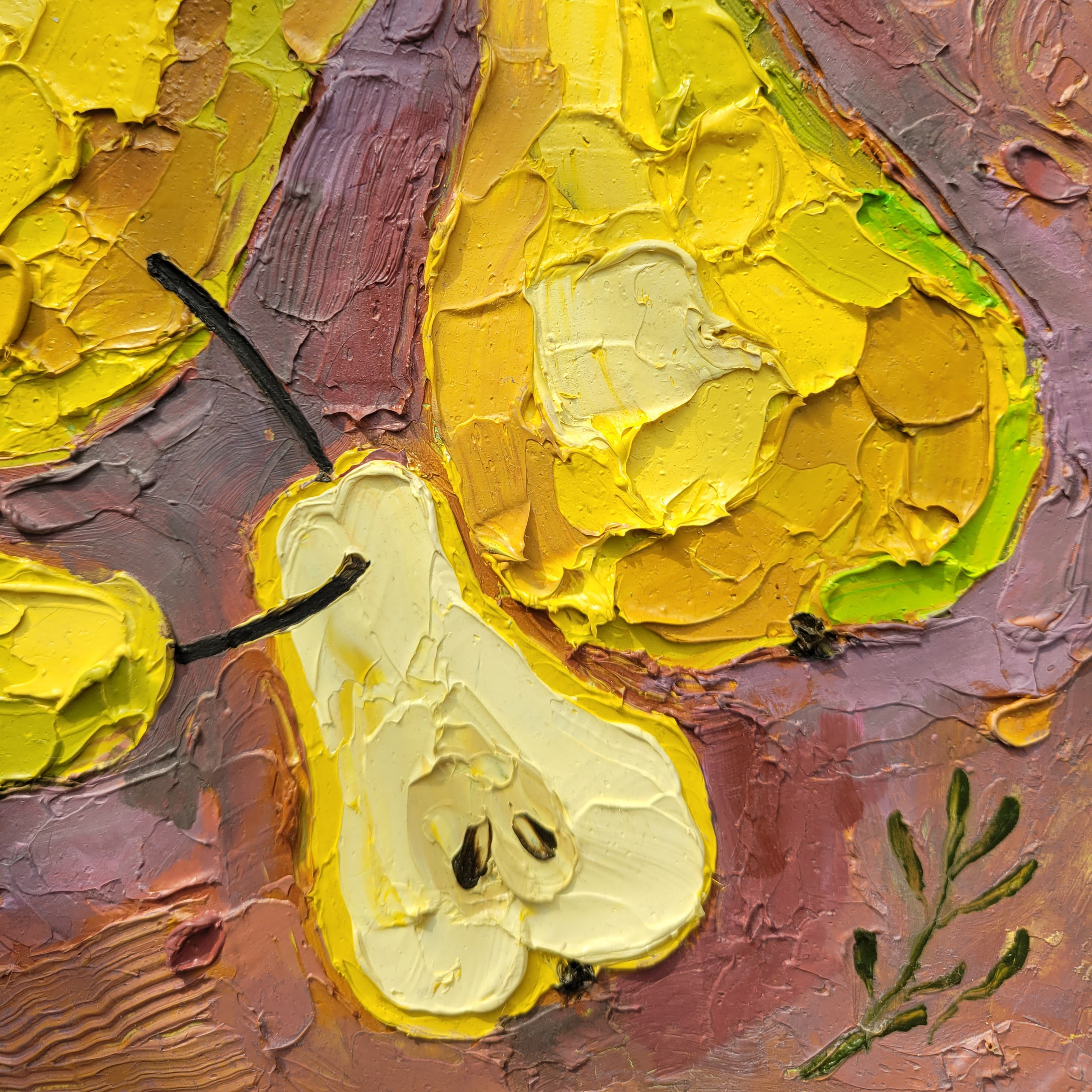 Картина маслом Грушевая семейка. Галерея авторских картин художницы Бельмесовой Евгении