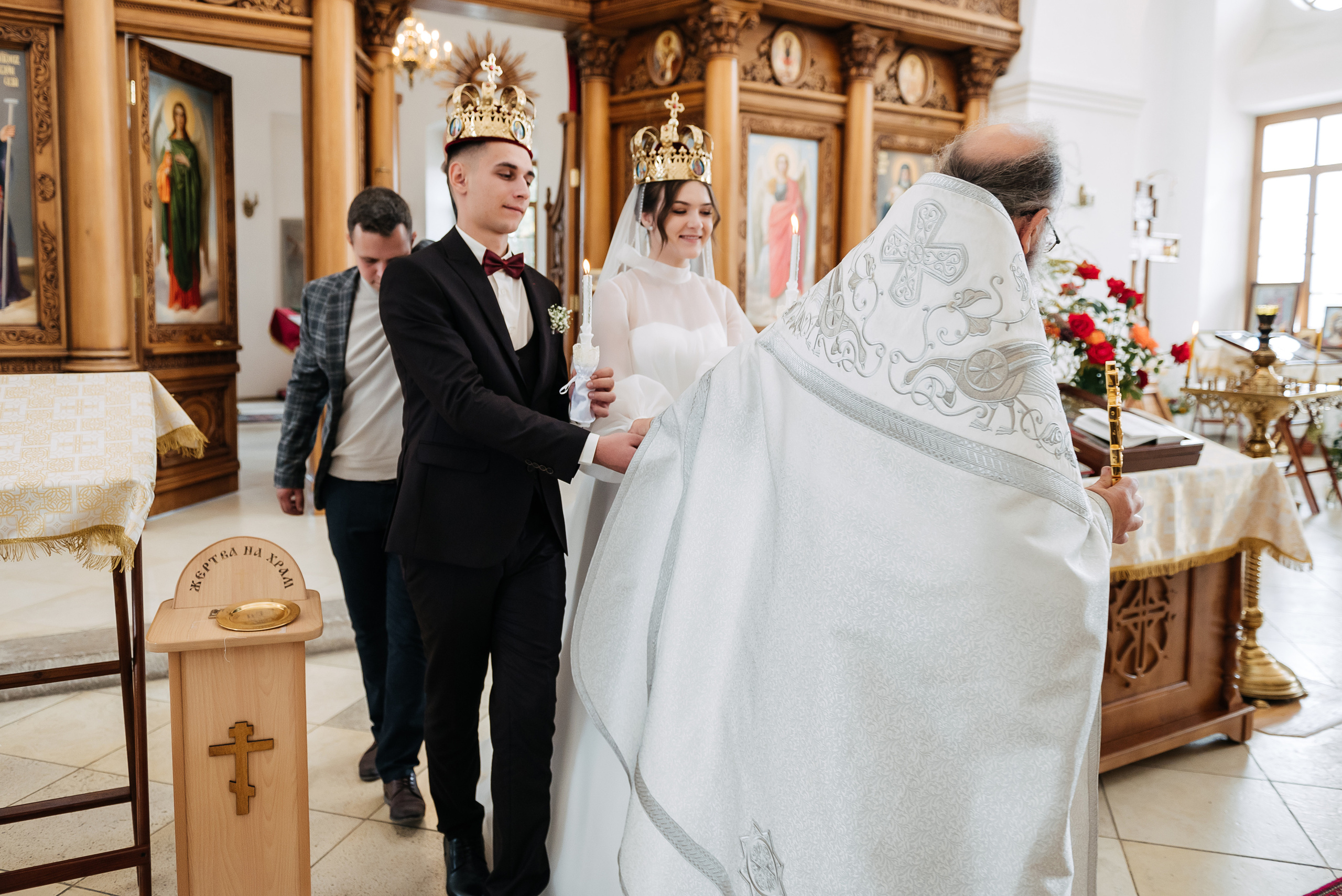 Венчание Дмитрия и Марии, 2021 год. Свадебный и портретный фотограф в Липецке Анастасия Ролдугина