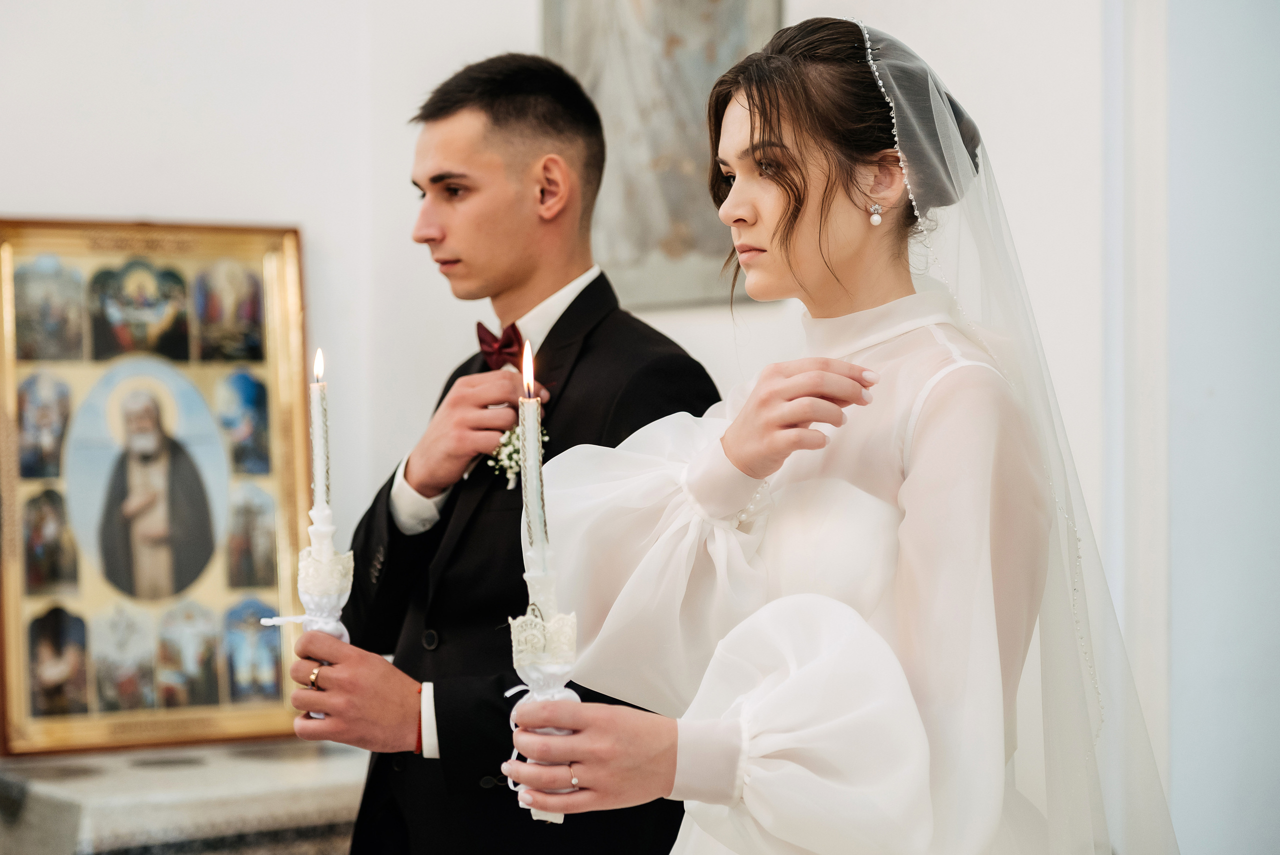 Венчание Дмитрия и Марии, 2021 год. Свадебный и портретный фотограф в Липецке Анастасия Ролдугина