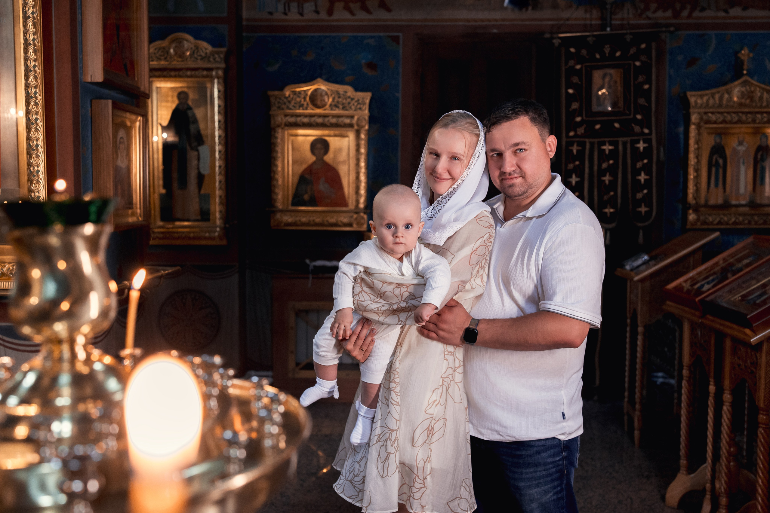 Крещение Максима. Семейный фотограф и фотограф на Крещение, Венчание в Москве и Подмосковье Людмила Клюева