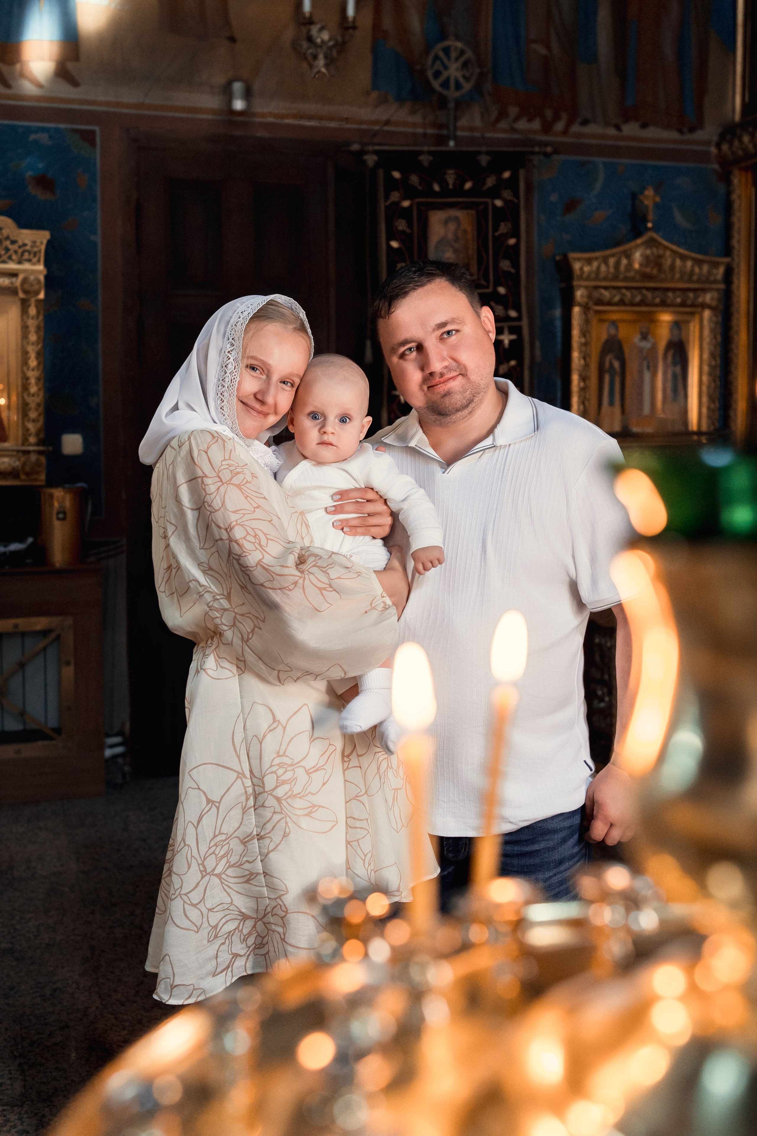 Крещение Максима. Семейный фотограф и фотограф на Крещение, Венчание в Москве и Подмосковье Людмила Клюева