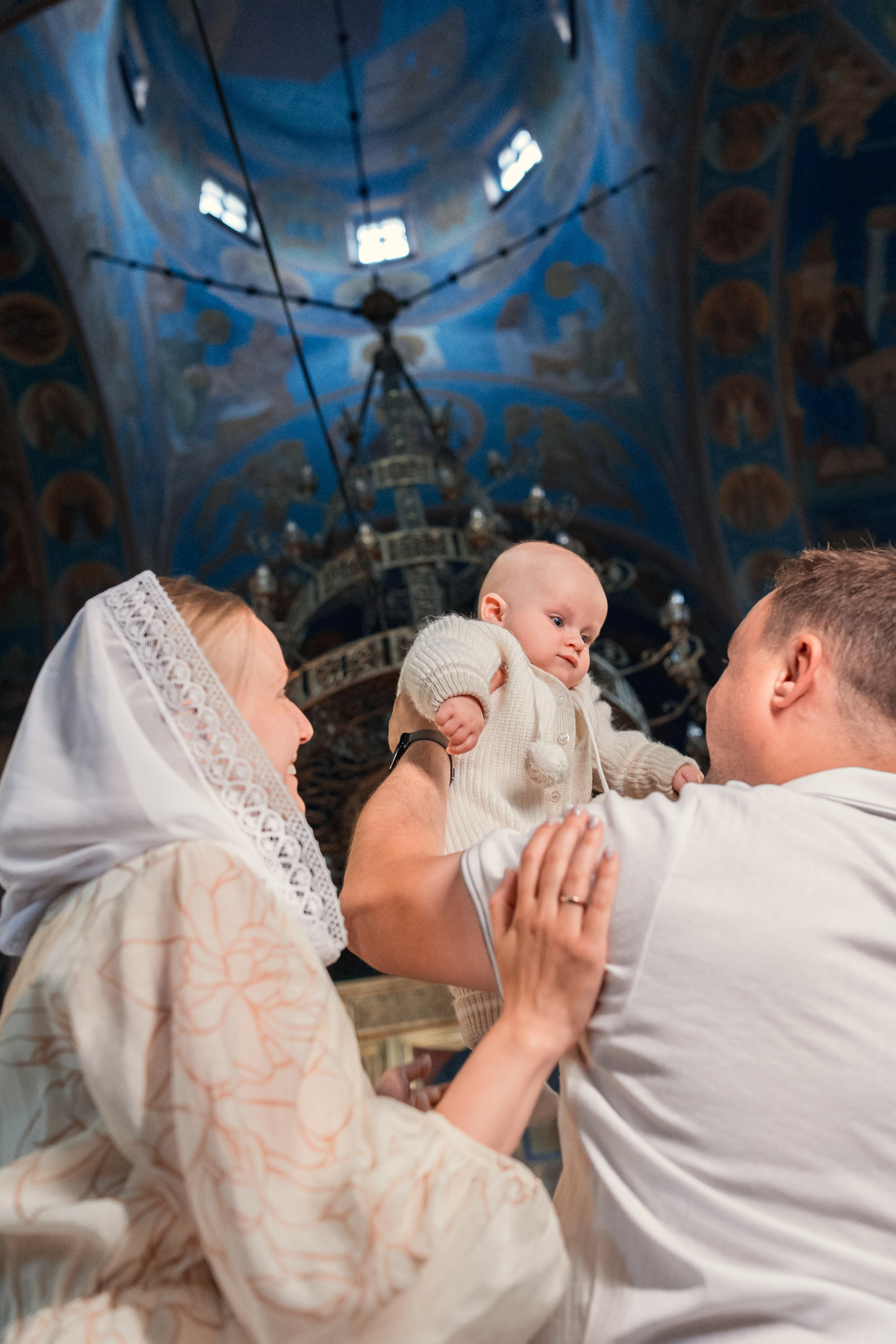 Крещение Максима. Семейный фотограф и фотограф на Крещение, Венчание в Москве и Подмосковье Людмила Клюева