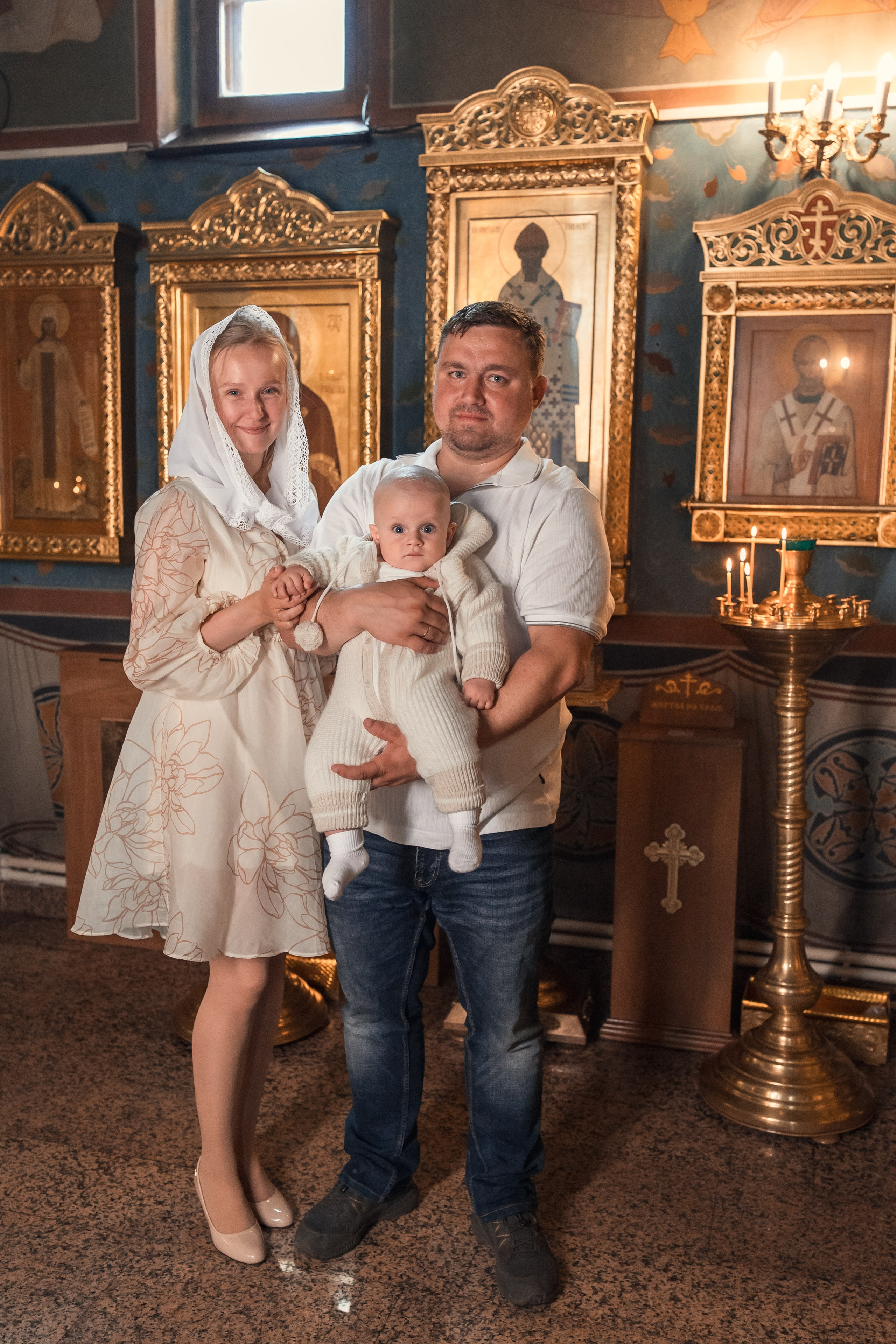Крещение Максима. Семейный фотограф и фотограф на Крещение, Венчание в Москве и Подмосковье Людмила Клюева