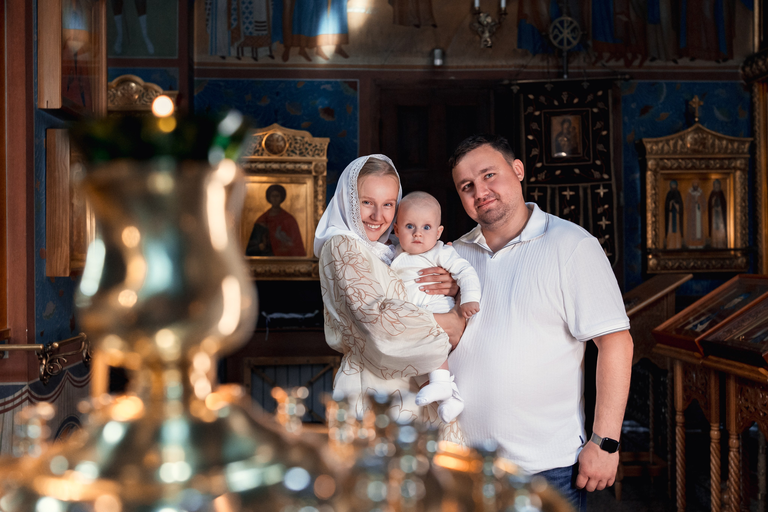 Крещение Максима. Семейный фотограф и фотограф на Крещение, Венчание в Москве и Подмосковье Людмила Клюева