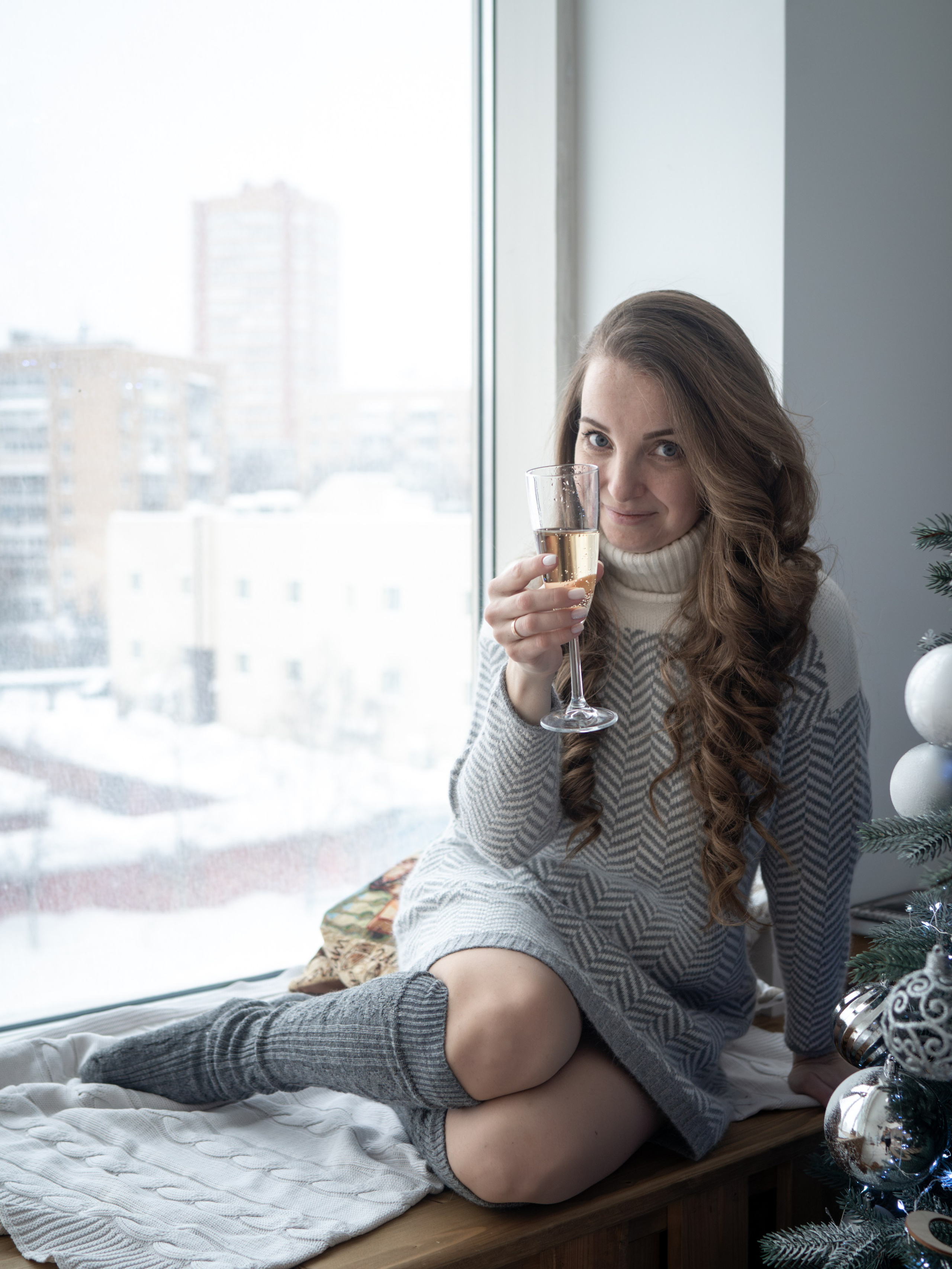 С самоедской лайкой. Фотограф Зинаида Евдокимова