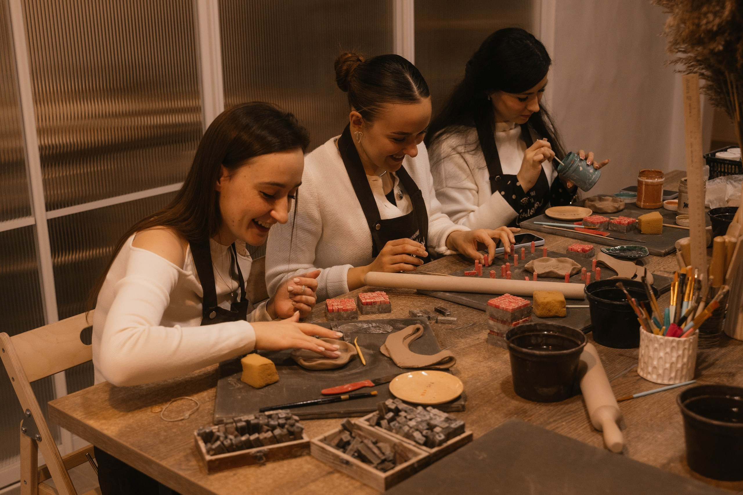 День рождения в гончарной мастерской. Свадебный, семейный фотограф в Рязани Лена Брант