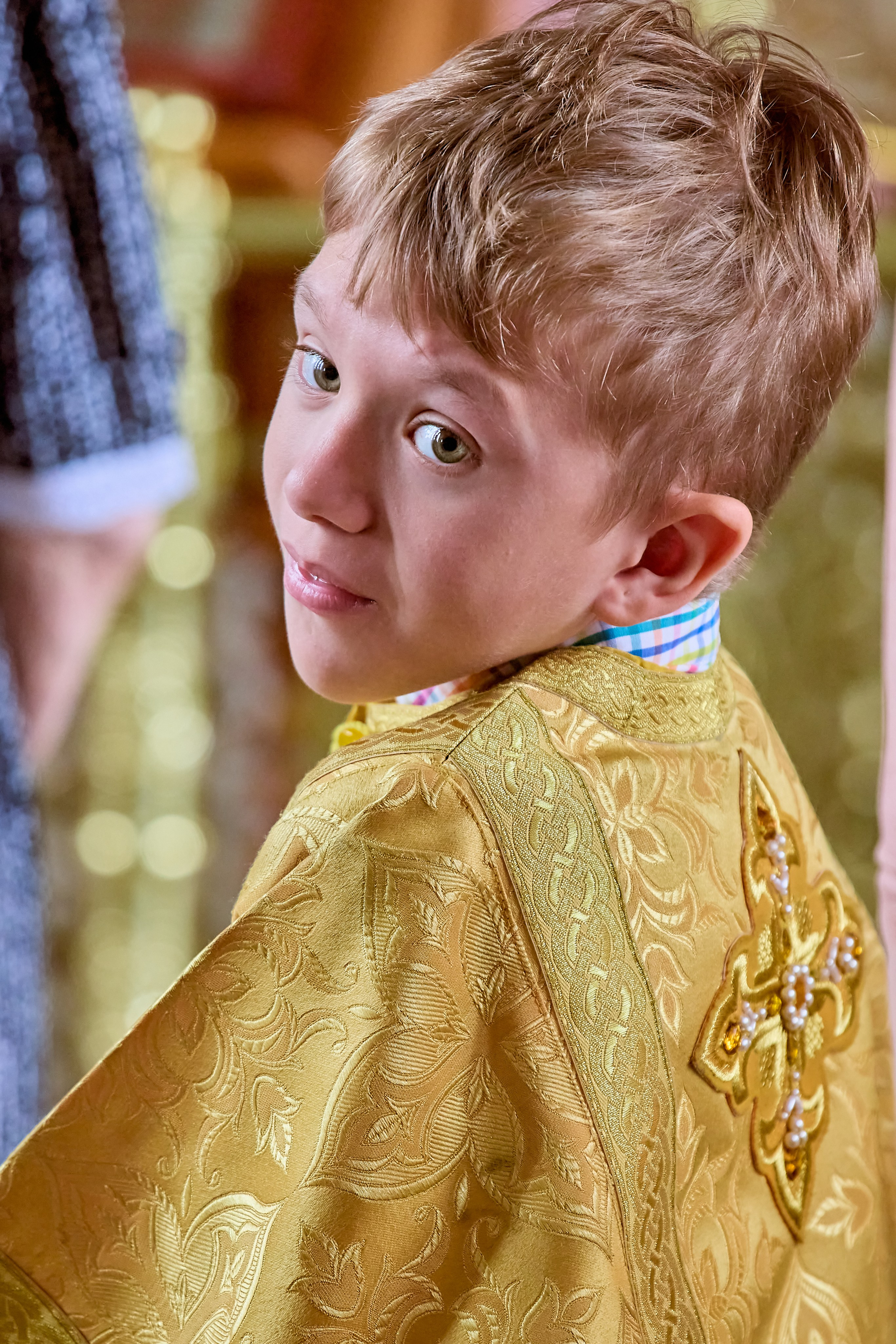 Портрет маленького алтарника г Дзержинск храм Преп Серафима Саровского фото Николая Голованова