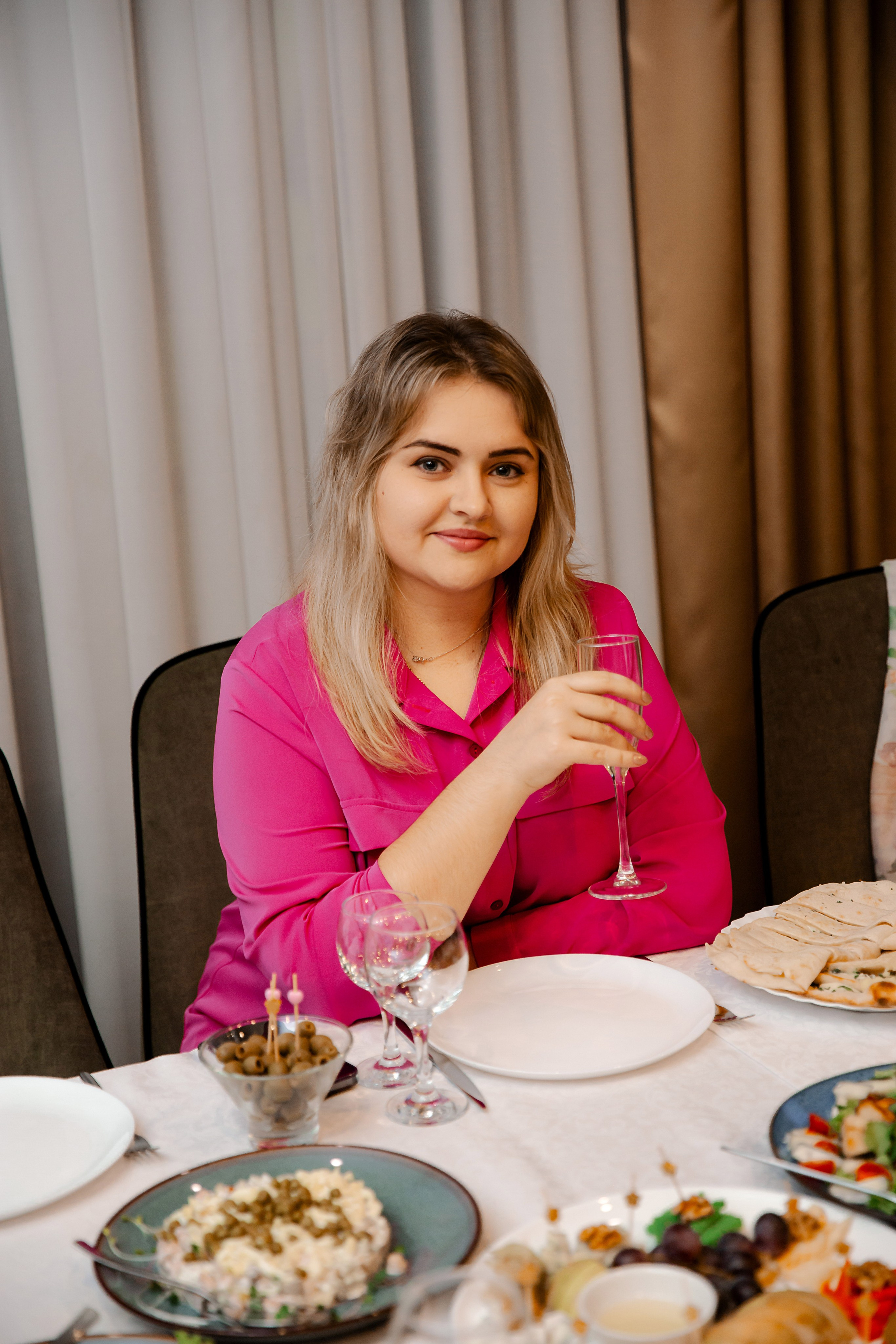 Фотосъемка юбилея в пиццерии Камин