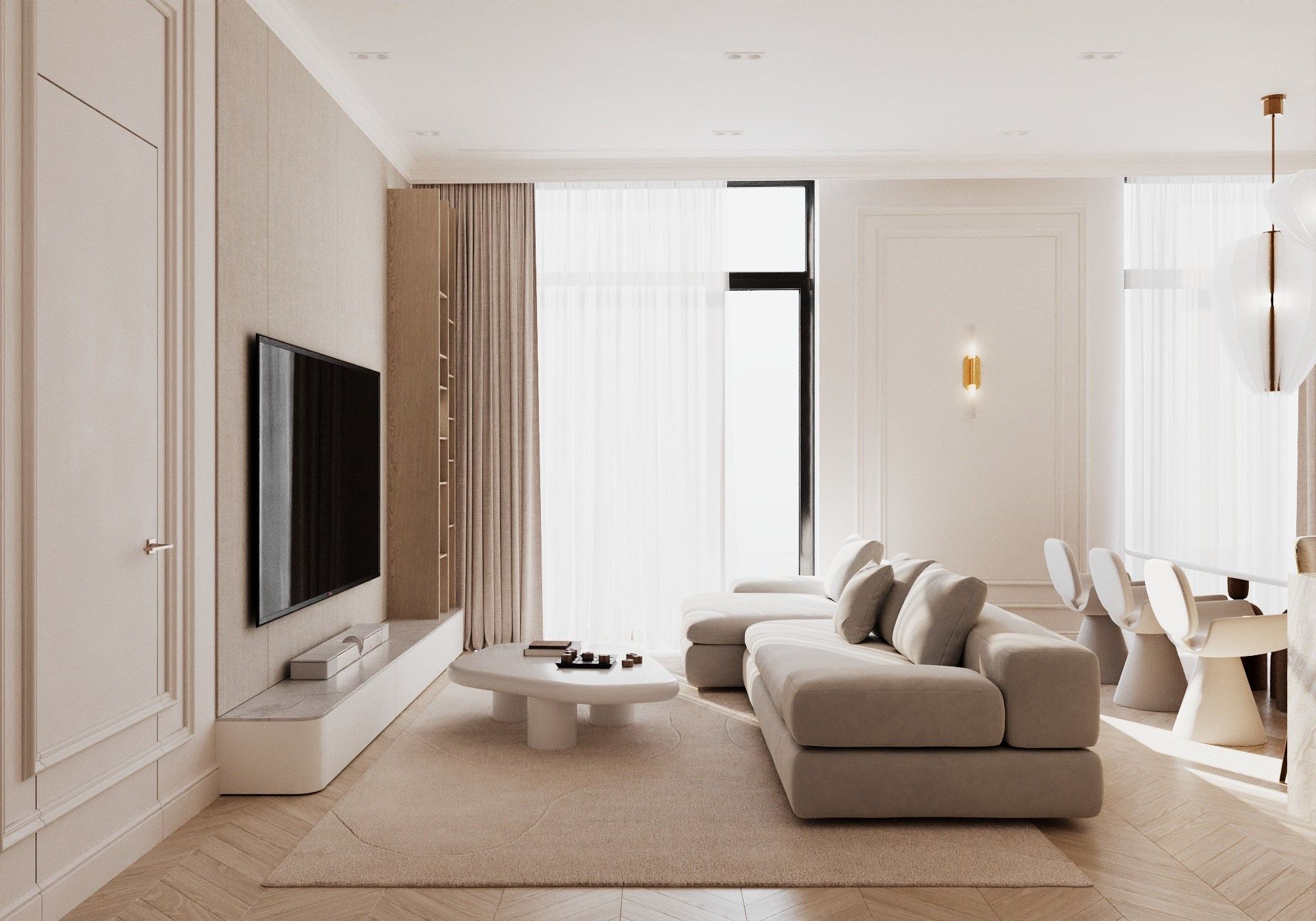 Гостиная замена дивана. Визуализатор Векшина Елена