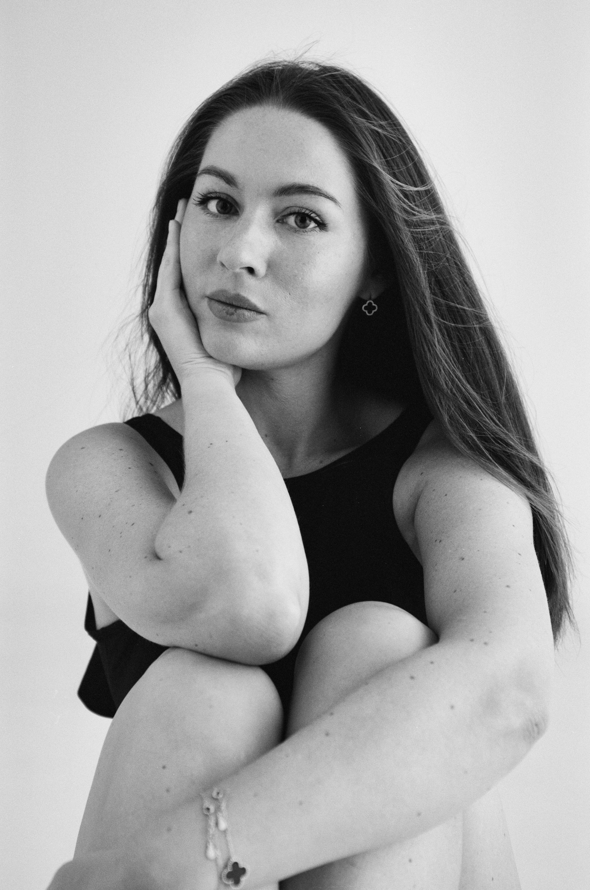 Ч/б фотосессия для Риты