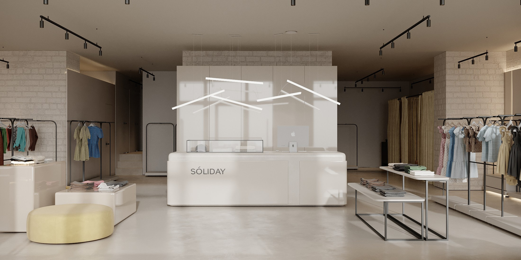 Современный интерьер магазина детской одежды. Дизайн интерьера Санкт-Петербург | Москва | Калининград