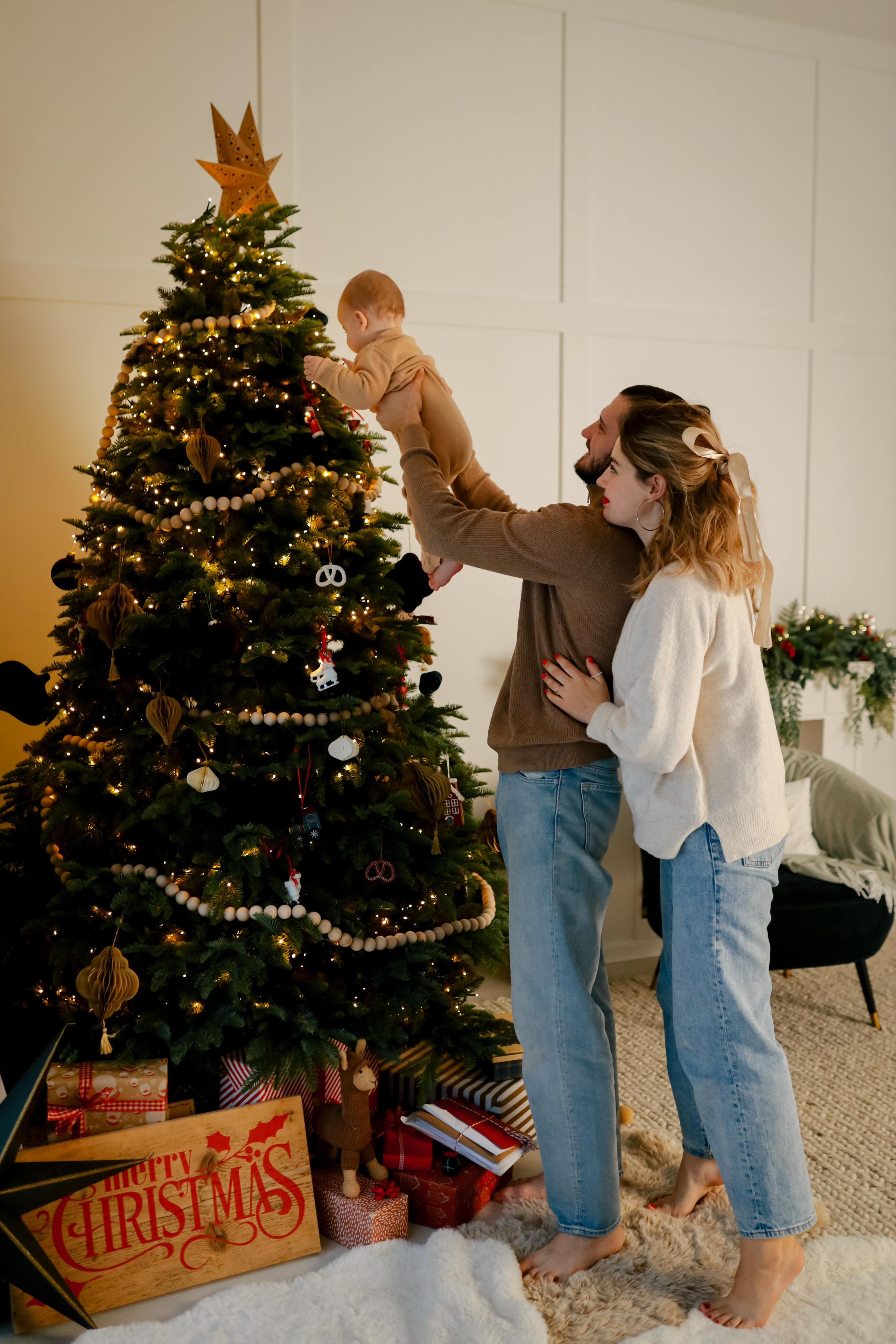 Теплое семейное новогоднее. Свадебный и семейный фотограф в Варшаве