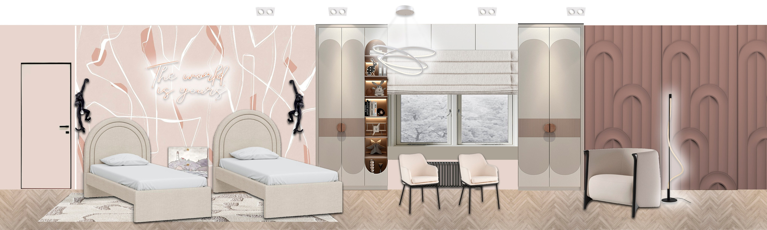 «Горы и нежность». Modern Muf: студия интерьерного дизайна