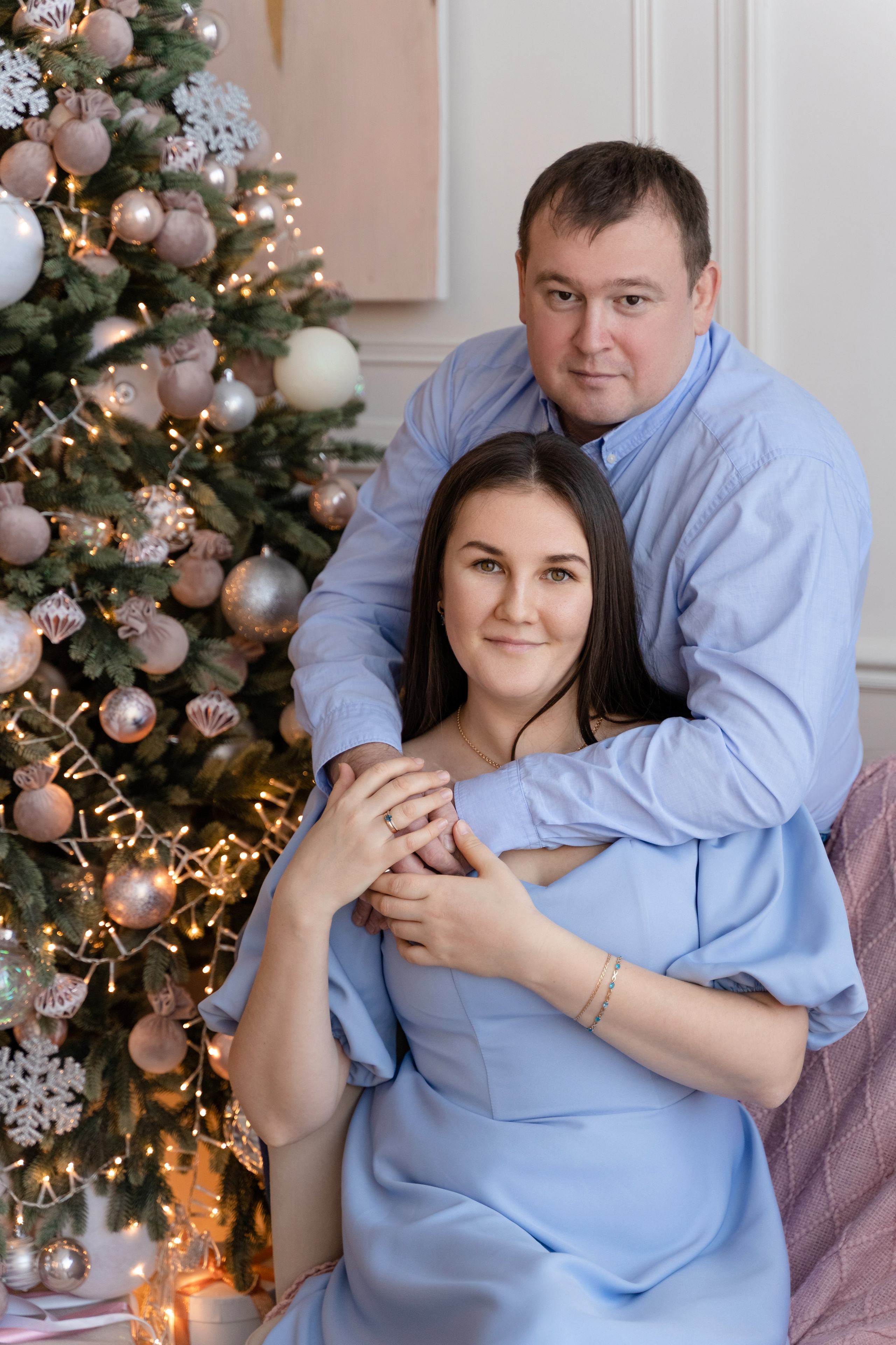 Новогодняя фотосессия для чудесной семьи. Свадебный и семейный фотограф в Санкт-Петербурге Олеся Еремеева