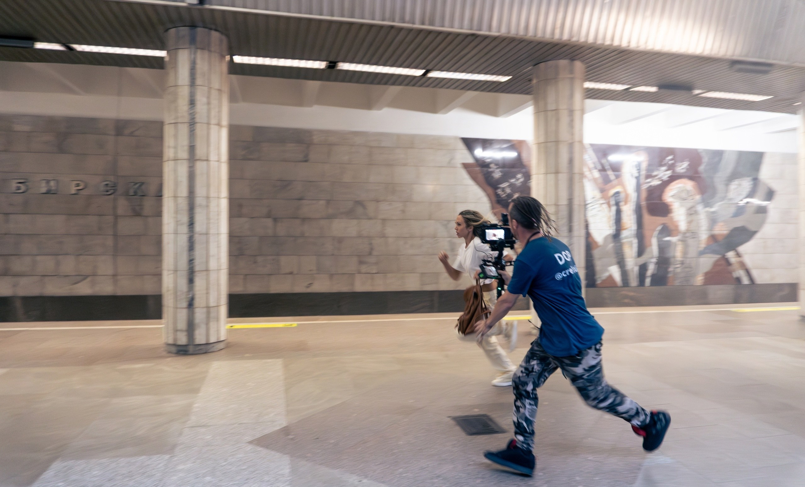 Фотосессия в метро, съемки клипа в Новосибирске