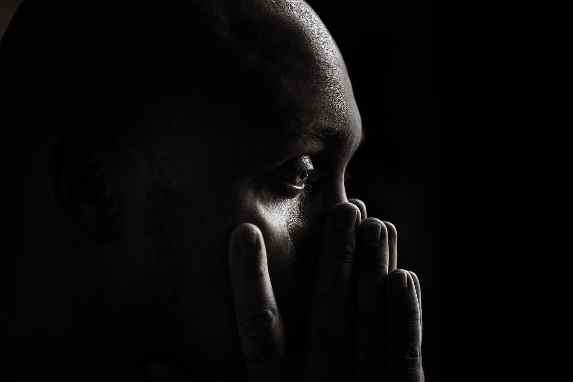 Studio portrait. Documentary and art photographer Alexey Terentyev