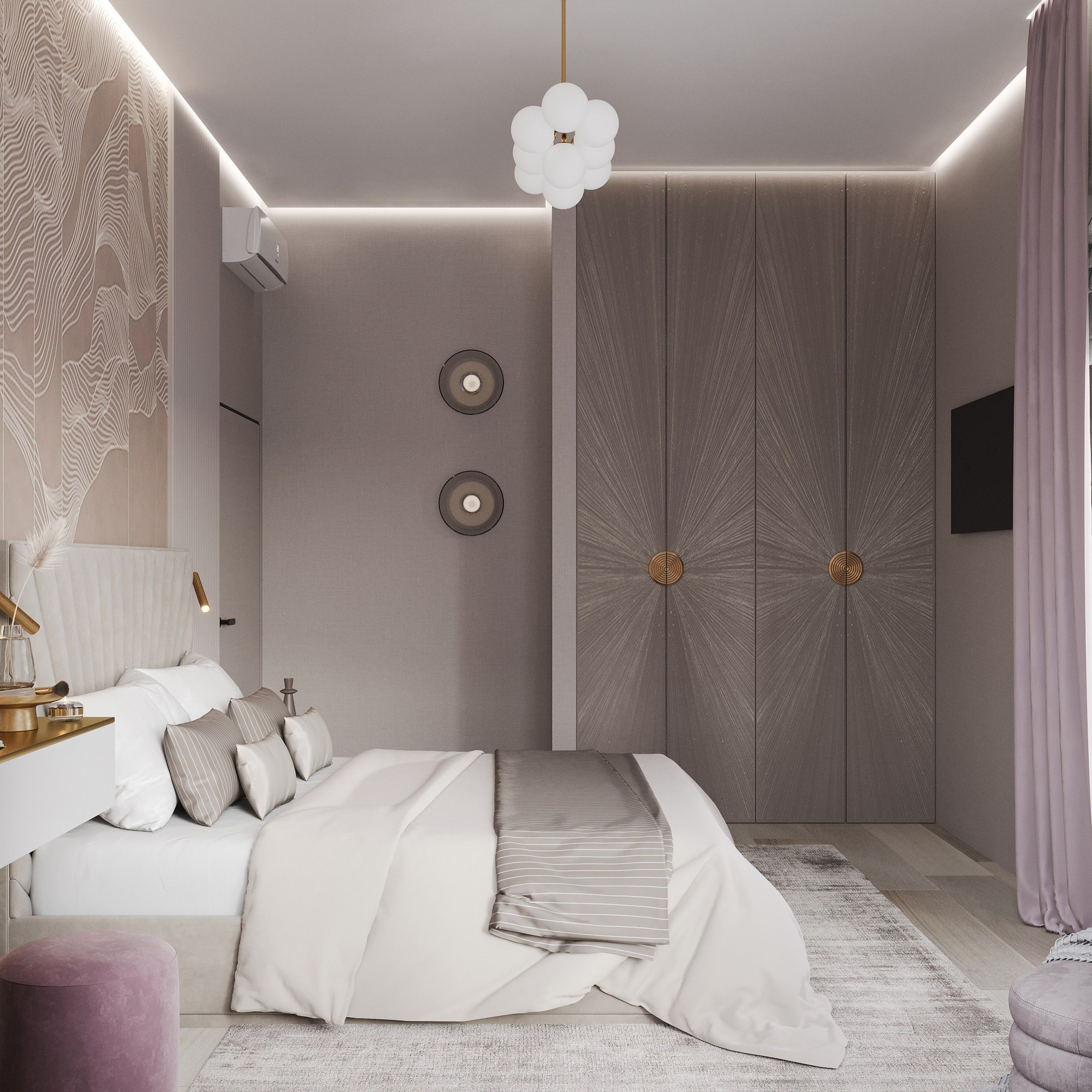 Второй этаж 2-х этажного дома. Интерьерный 3Д Визуализатор Маргарита Оберемко