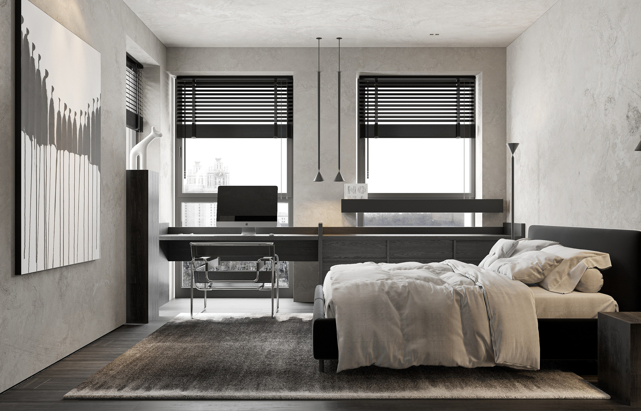 3д визуализации кв. 70 м² г.Москва. Ксения. 3D‑визуализатор