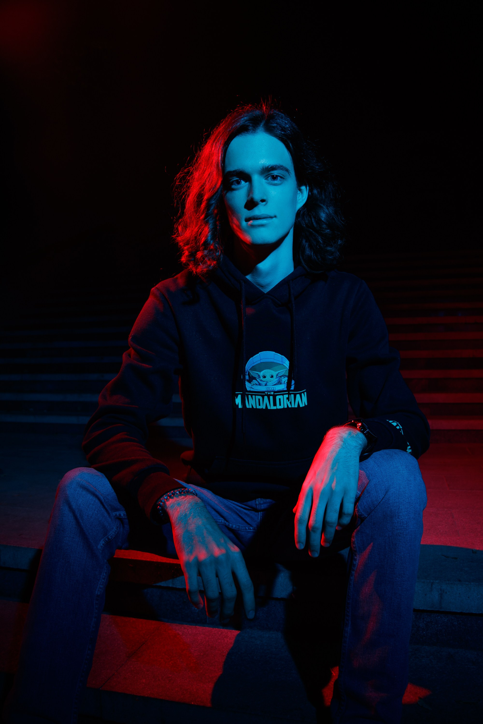 Фотосессия с неоновым светом и вспышками. Свадебный и портретный фотограф в Воронеже Нестеренко Илья