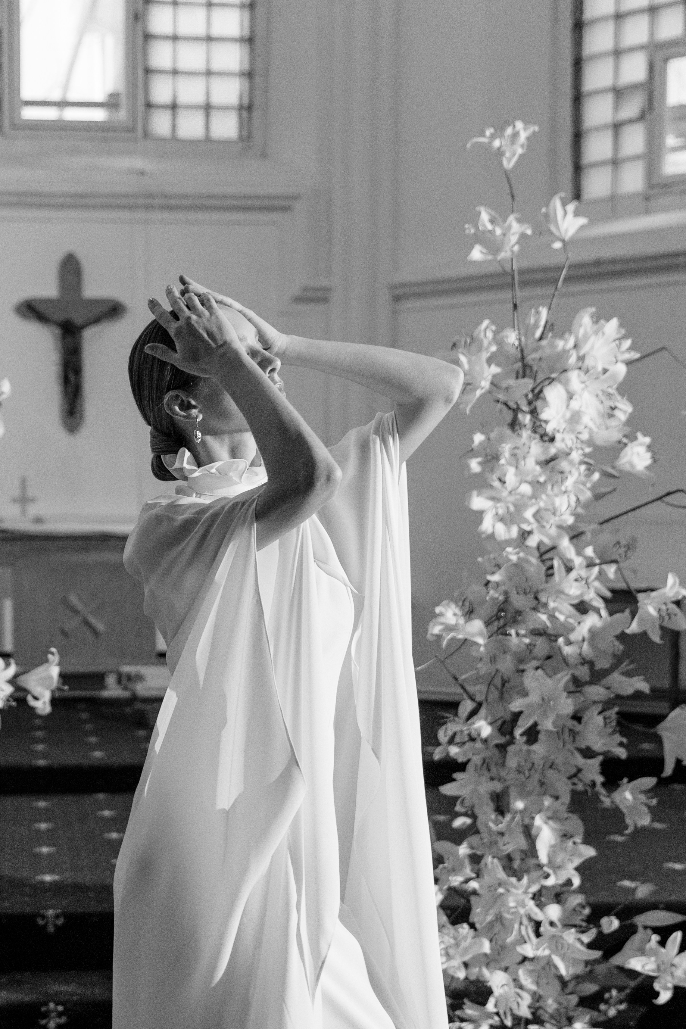 Съёмка в католической церкви. Свадебный фотограф Полина Панина