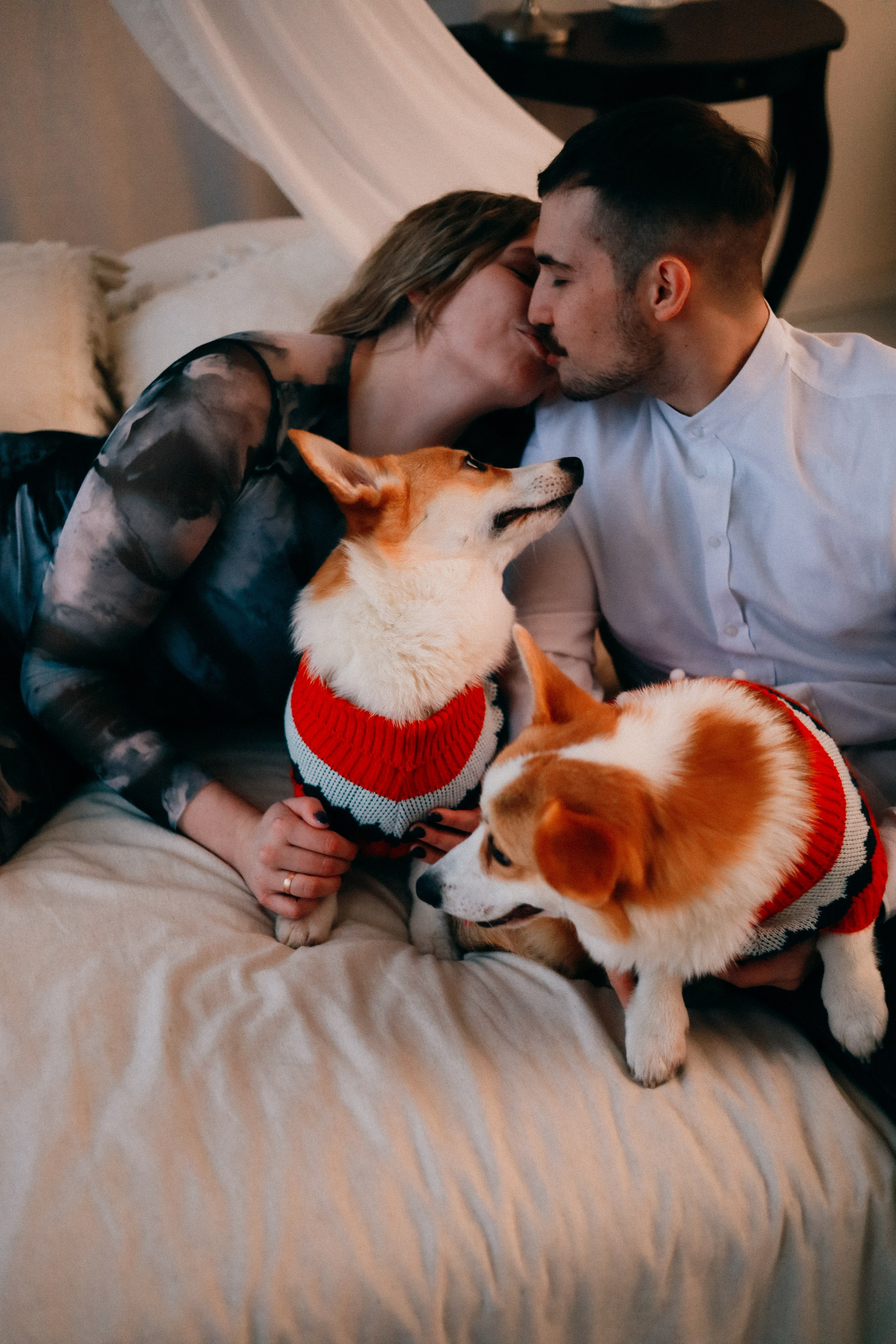 Оля, Антон и сыновья. Фотограф София Комкина