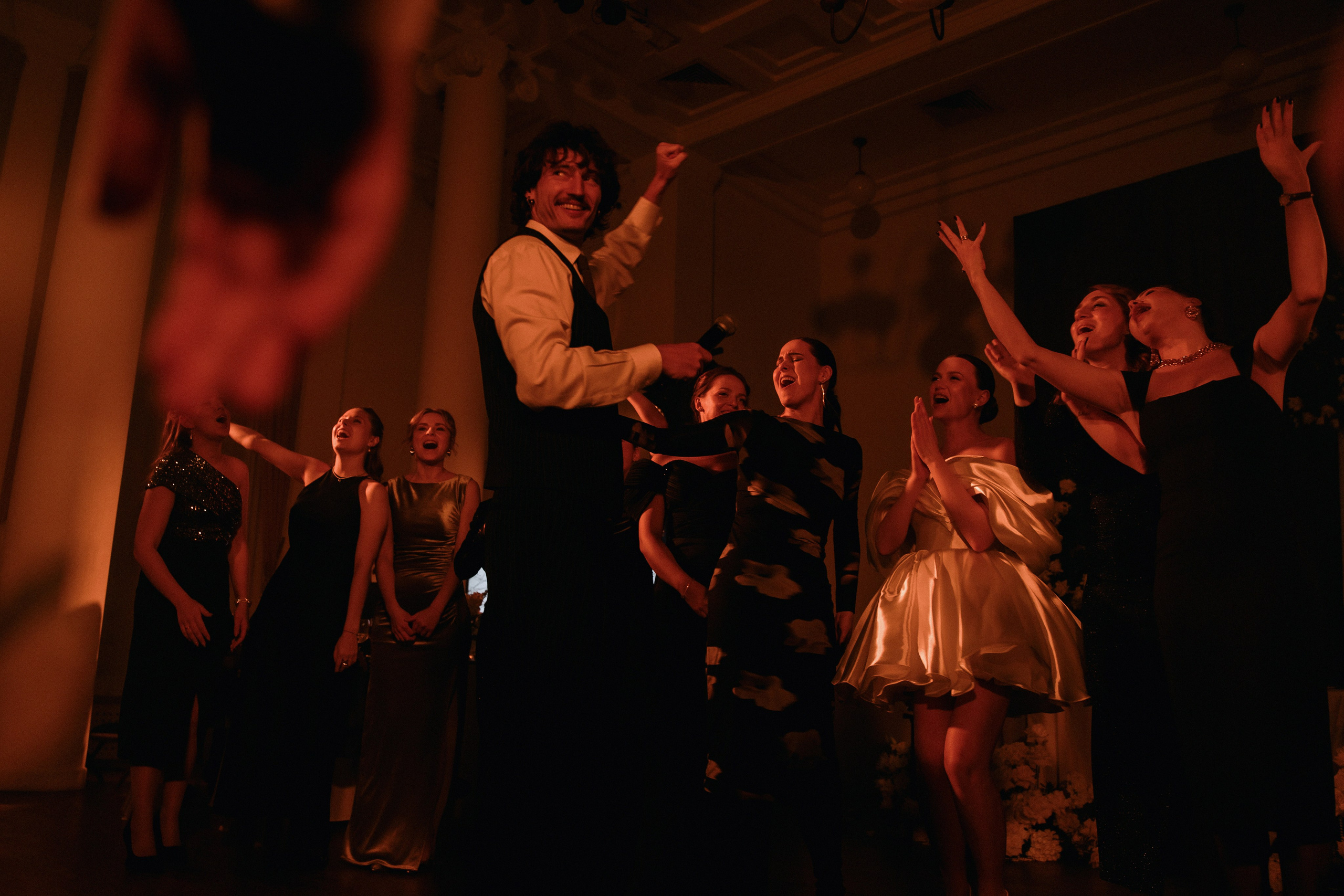 Свадебный банкет на вилле Политика. Свадебный фотограф Москва