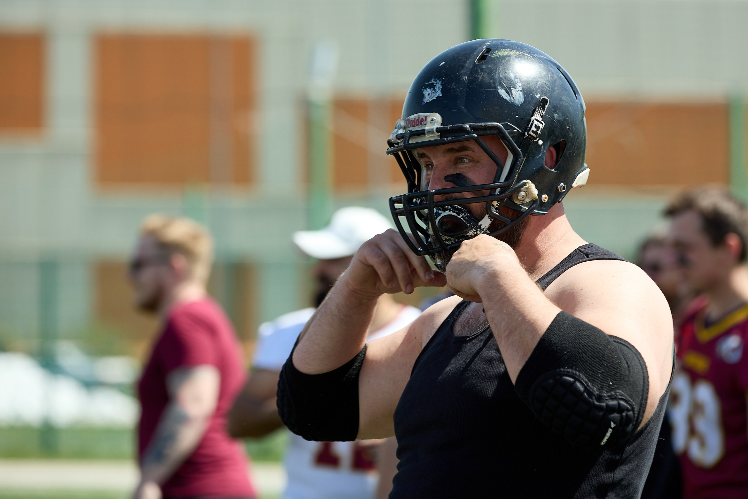 Американский футбол. Матч Чемпионата России. Светлана Родионова — фотограф спортивный и не только