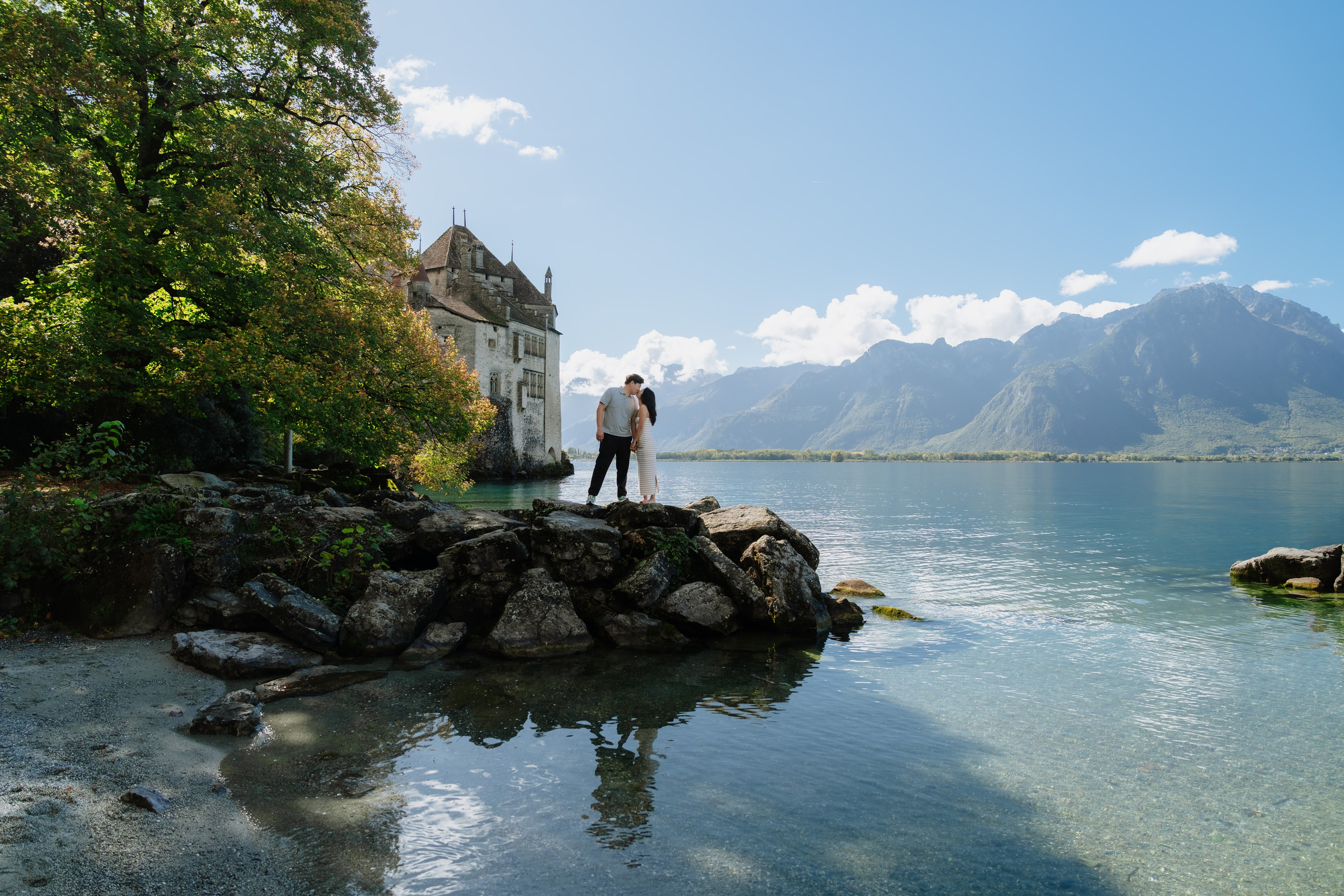 Stephanie & Dominick | Proposal Montreux. Профессиональный свадебный фотограф в Женеве и Швейцарии | Таня Вовчецкая