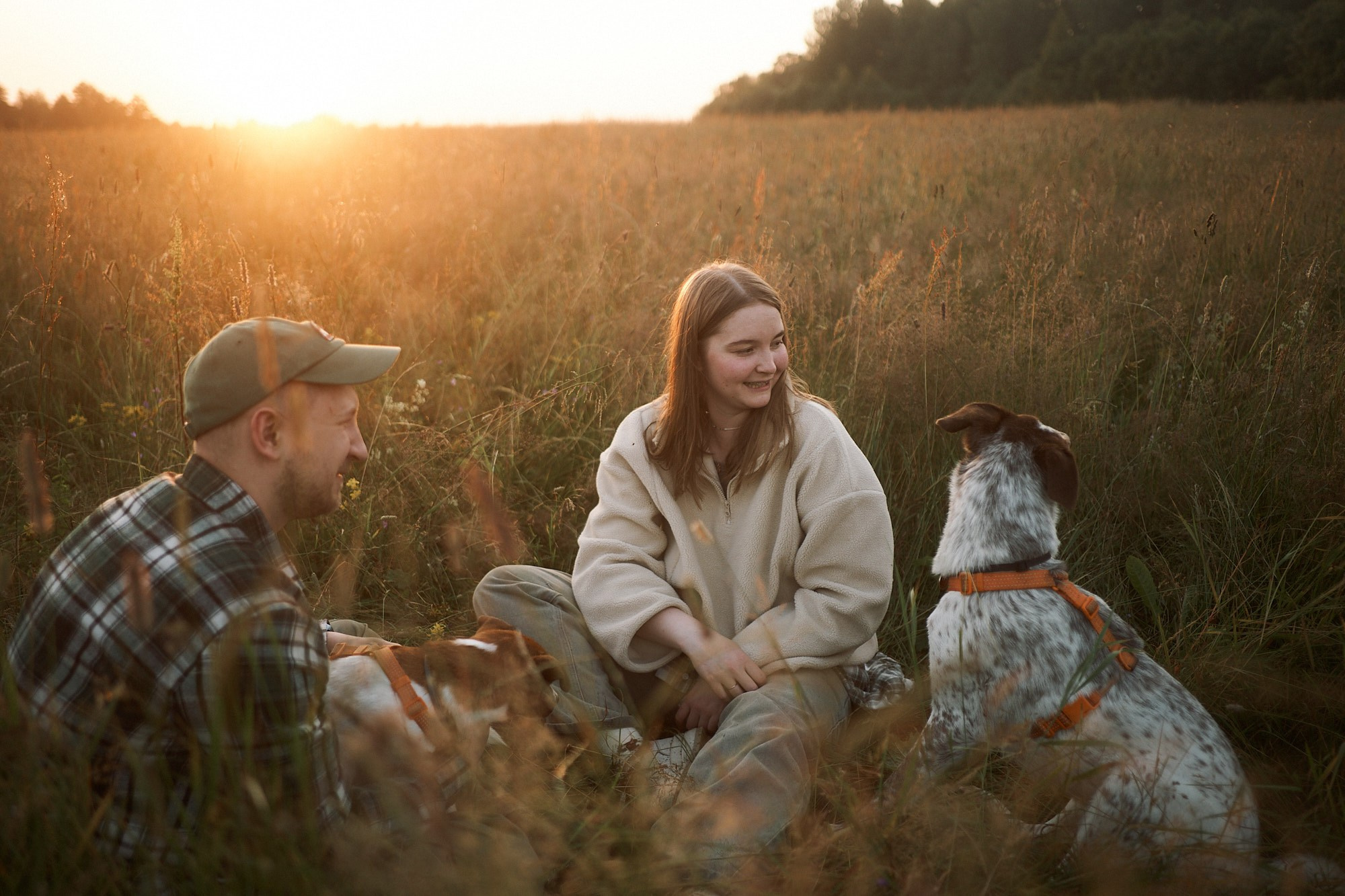 Даша, Антон, Фиби и Шейли. Фотограф анималист Москва Дарья