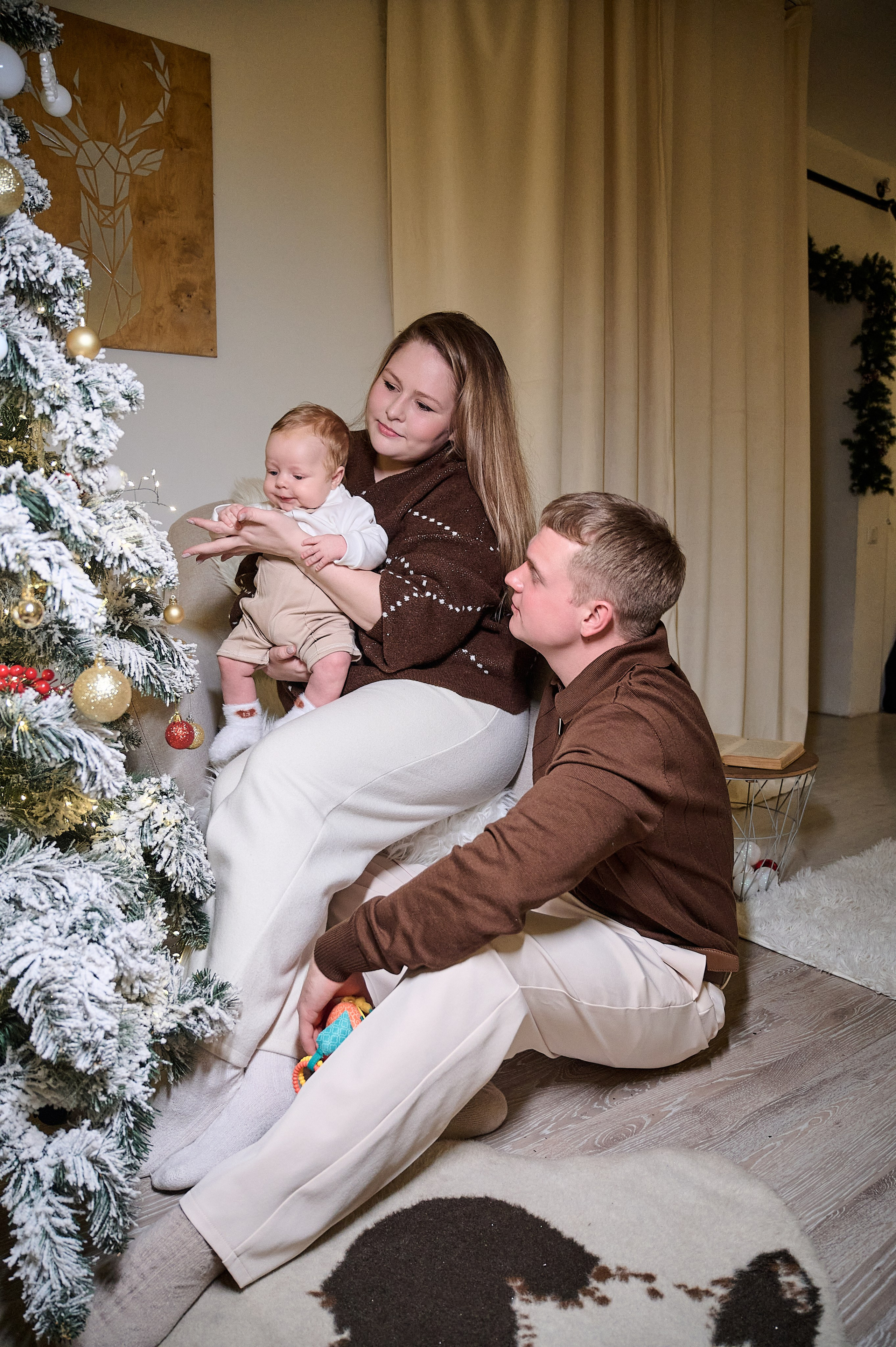 Новогодняя семейная фотосессия в Новокузнецке — семья Фетисовых