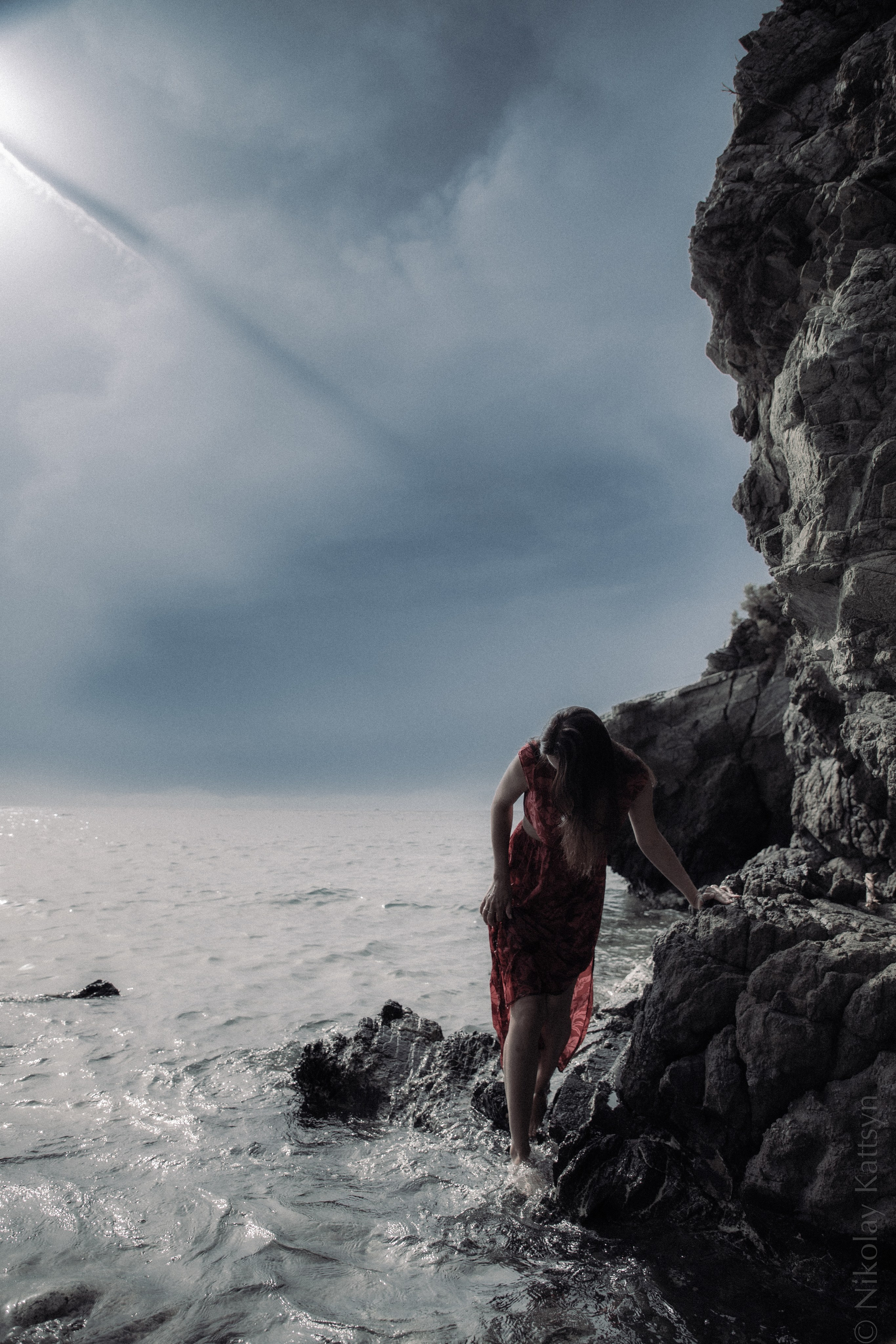 Красное платье и Эгейское море. Фотограф в Москве портреты | репортажи | спорт