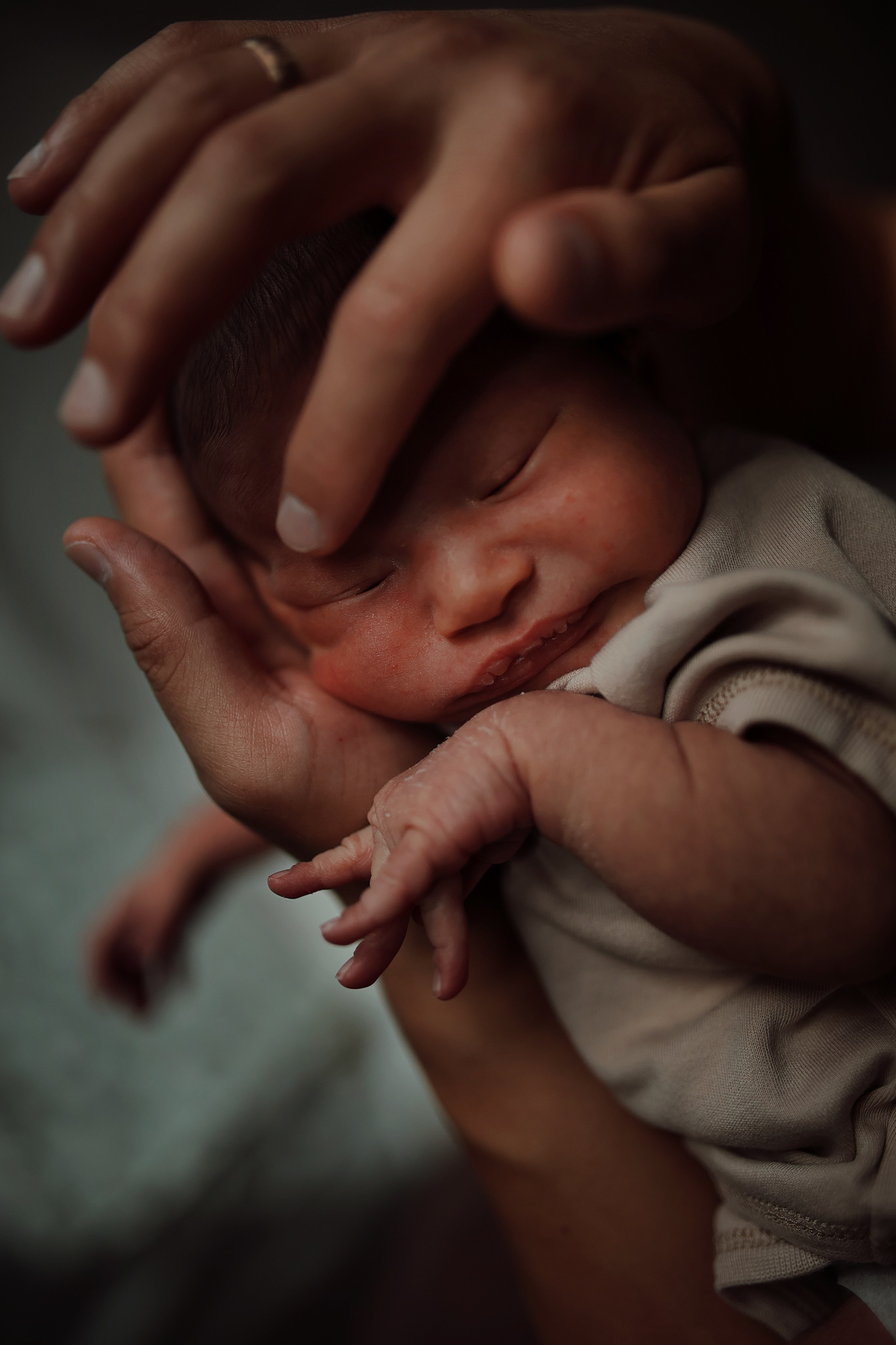 Первая фотосессия новорождённой Ники. Семейный фотограф в Москве и Люберцах Юлия Гуськова