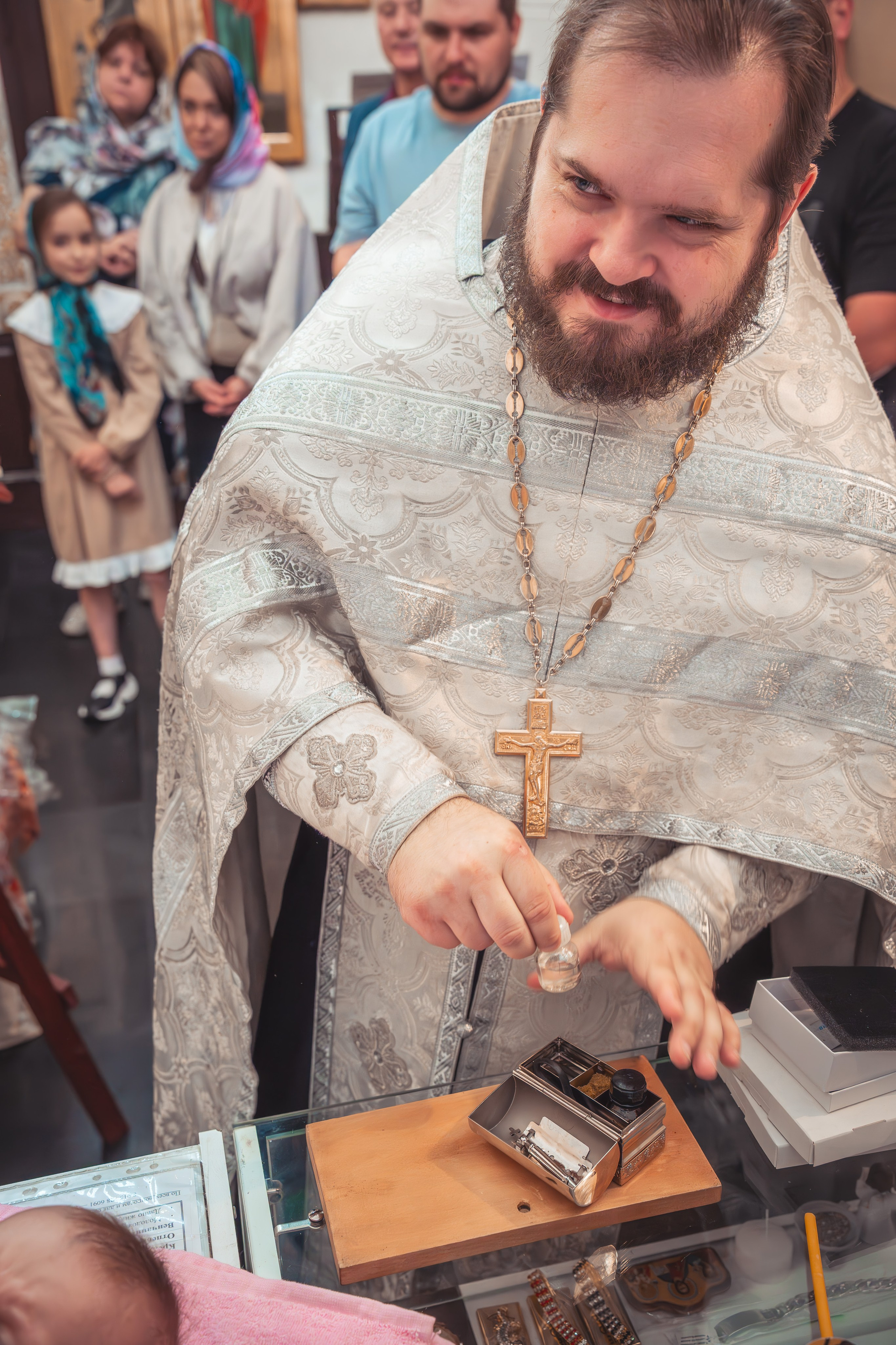 Крещение Анастасии в храме Михаила Тверского. Фотограф Евгений Егоров