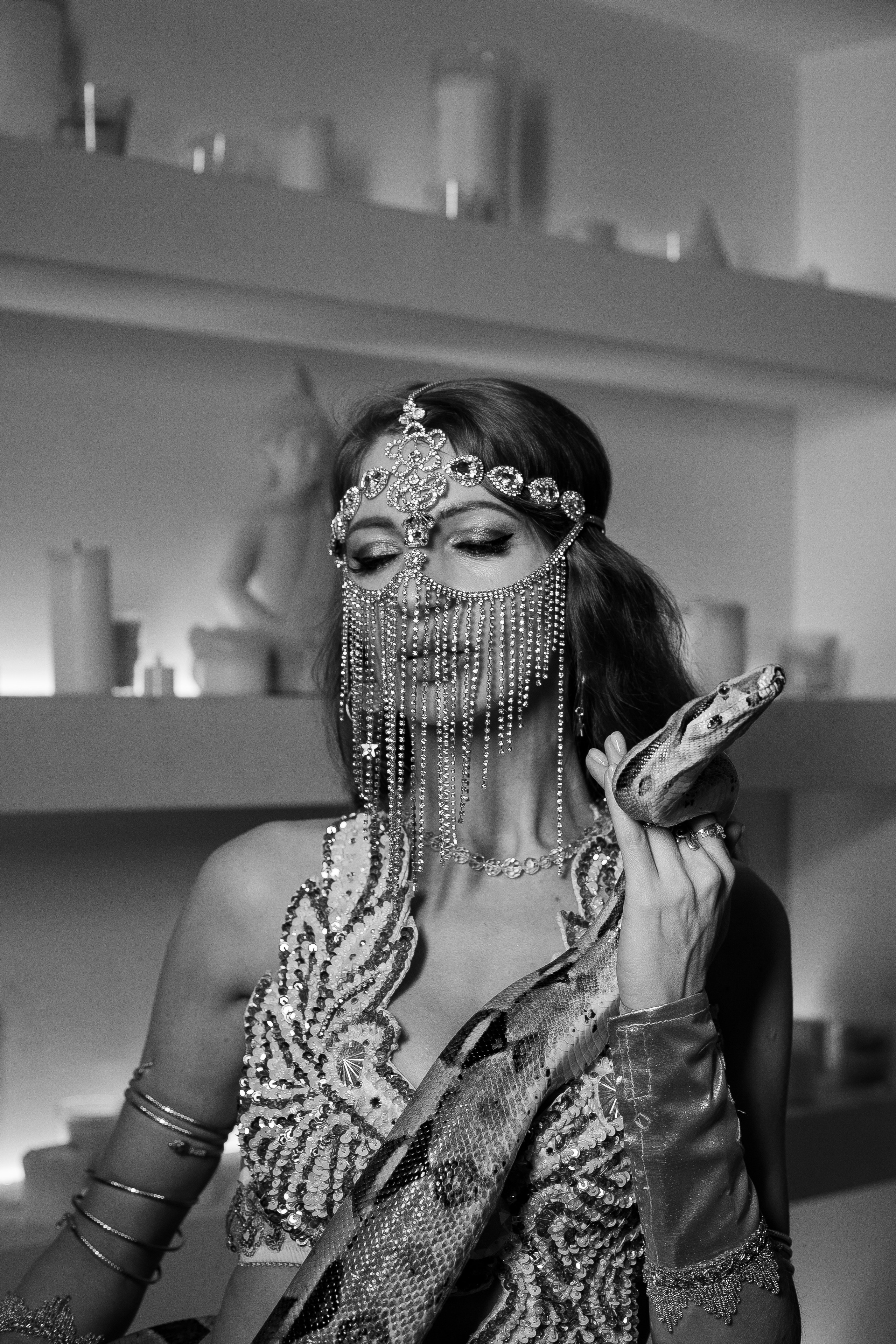 Фотосессия с змеей в восточном стиле в фотостудии. Фотограф в Санкт-Петербурге, Анна Скворцова