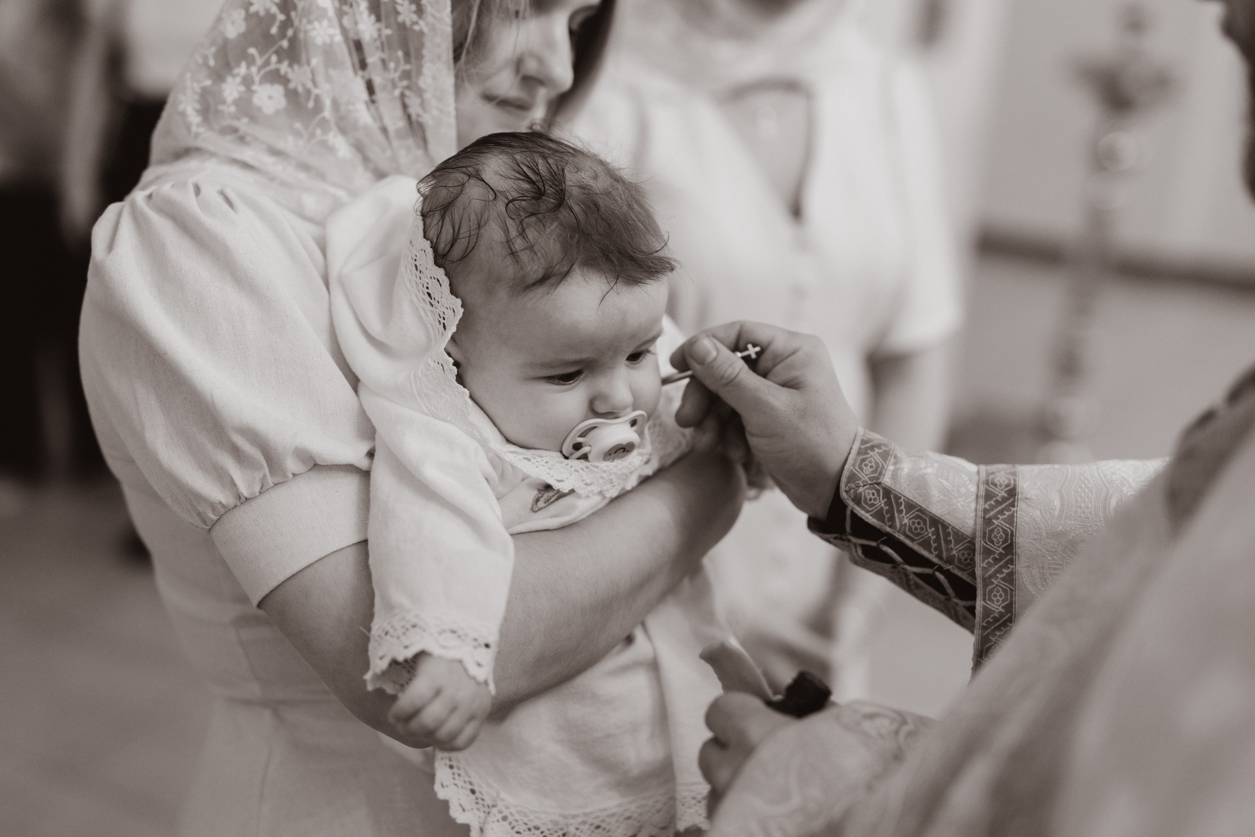 Таинство Крещения Саши. Фотограф новорождённых Newborn Москва