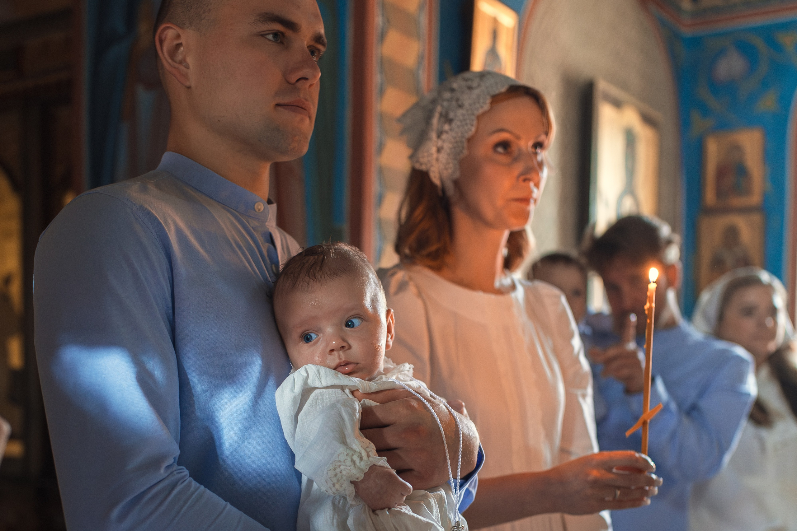 Крещение в Знаменской Церкви г. Переславль Залесский. Профессиональный фотограф в Москве и Мо Мария Шантарёва