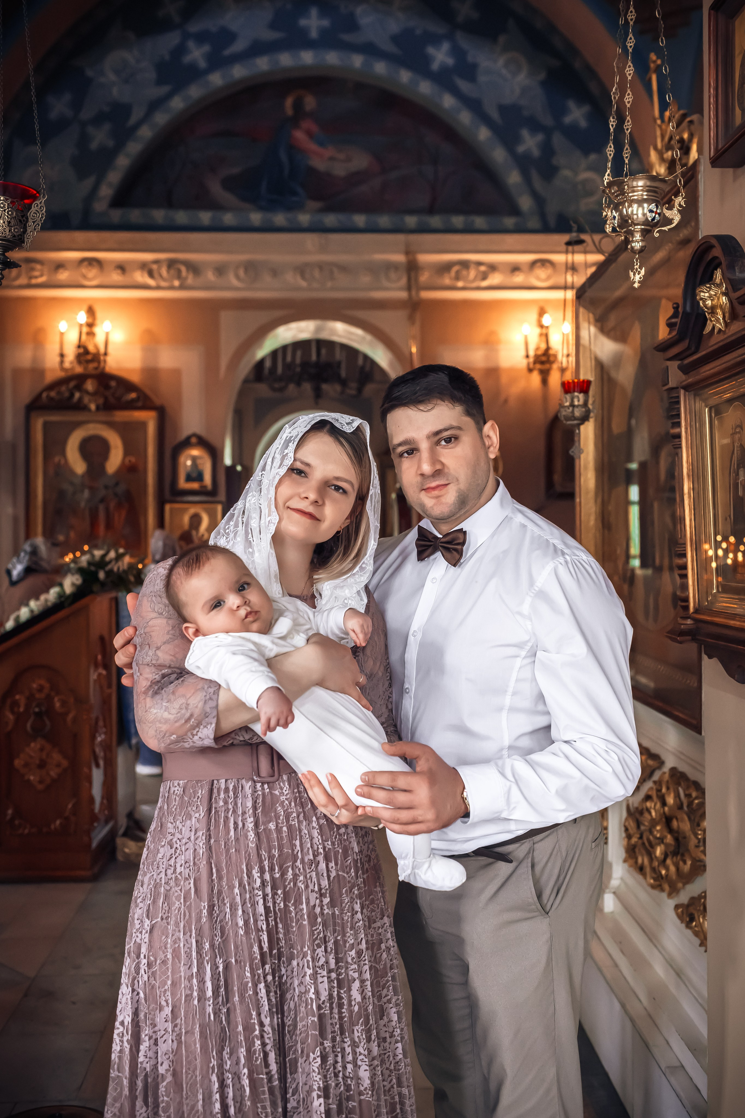 Крещение в Храме Влахернской иконы Божией Матери в Кузьминках. Профессиональный фотограф в Москве и Мо Мария Шантарёва