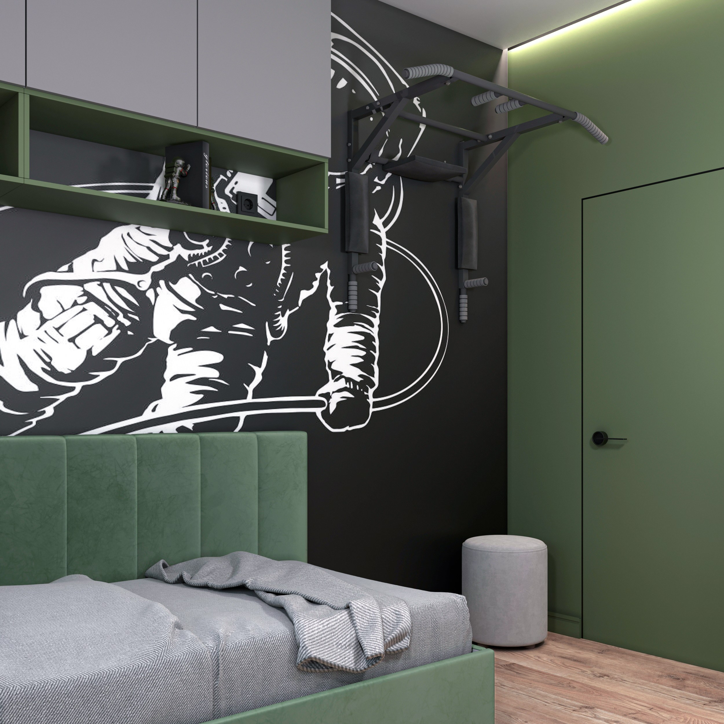 Swifts' quarter. 3D visualization of exteriors and interiors