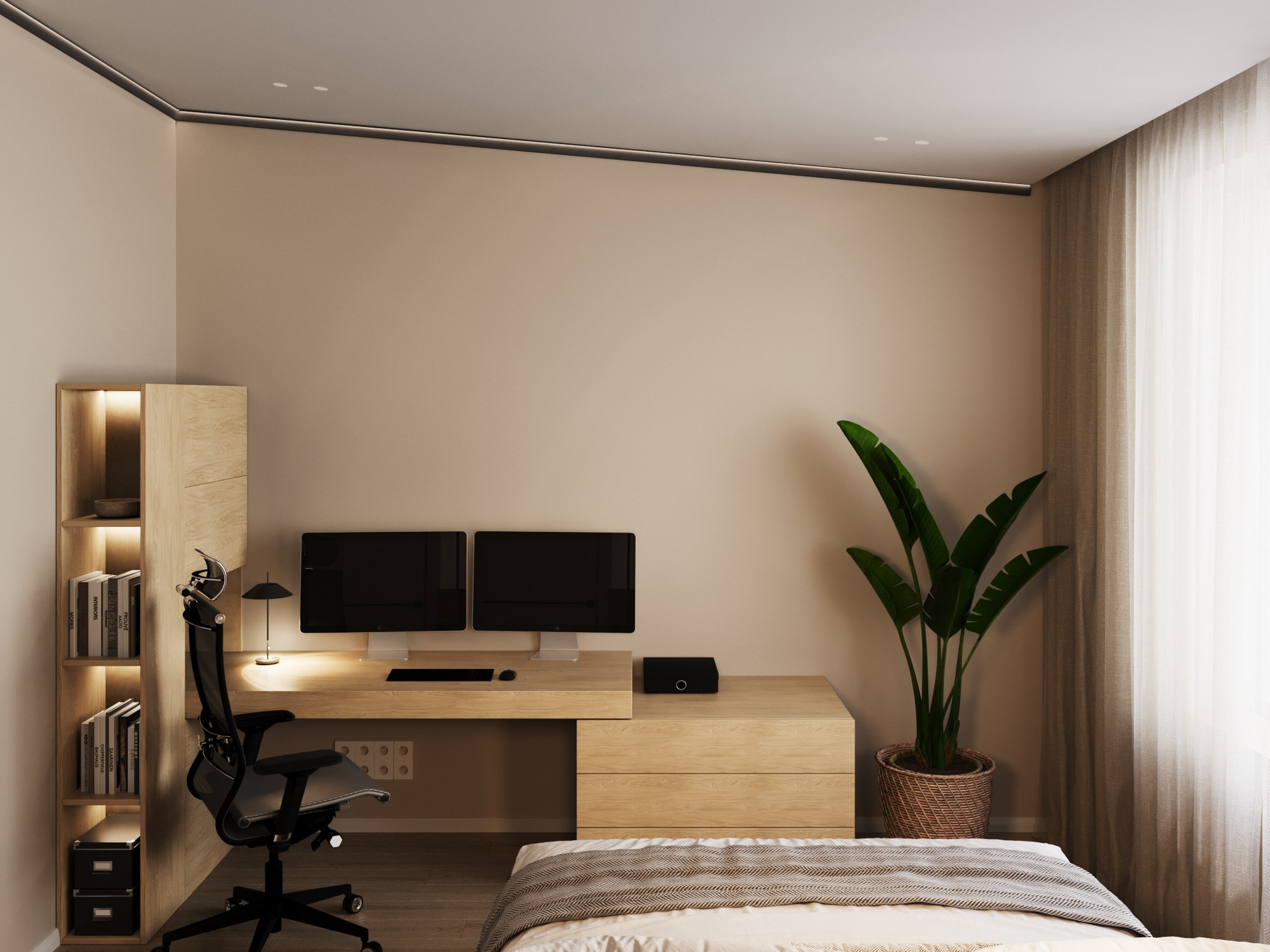 Дом в стиле Джапанди, 190 м². Дизайнер интерьера, Санкт-Петербург
